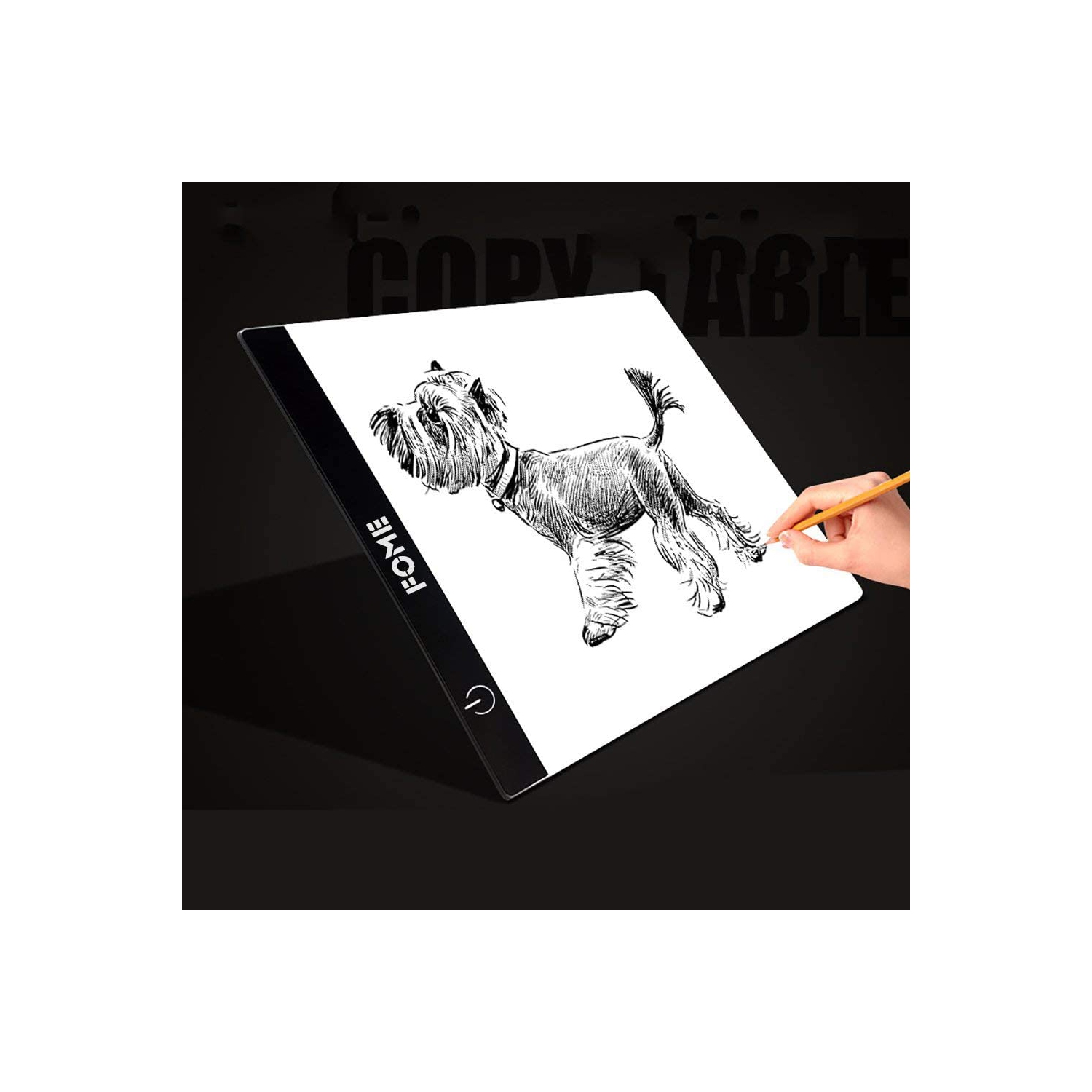 Boîte lumineuse A4, caisson lumineux A4 ultra-mince, USB, luminosité réglable, pavé de dessin