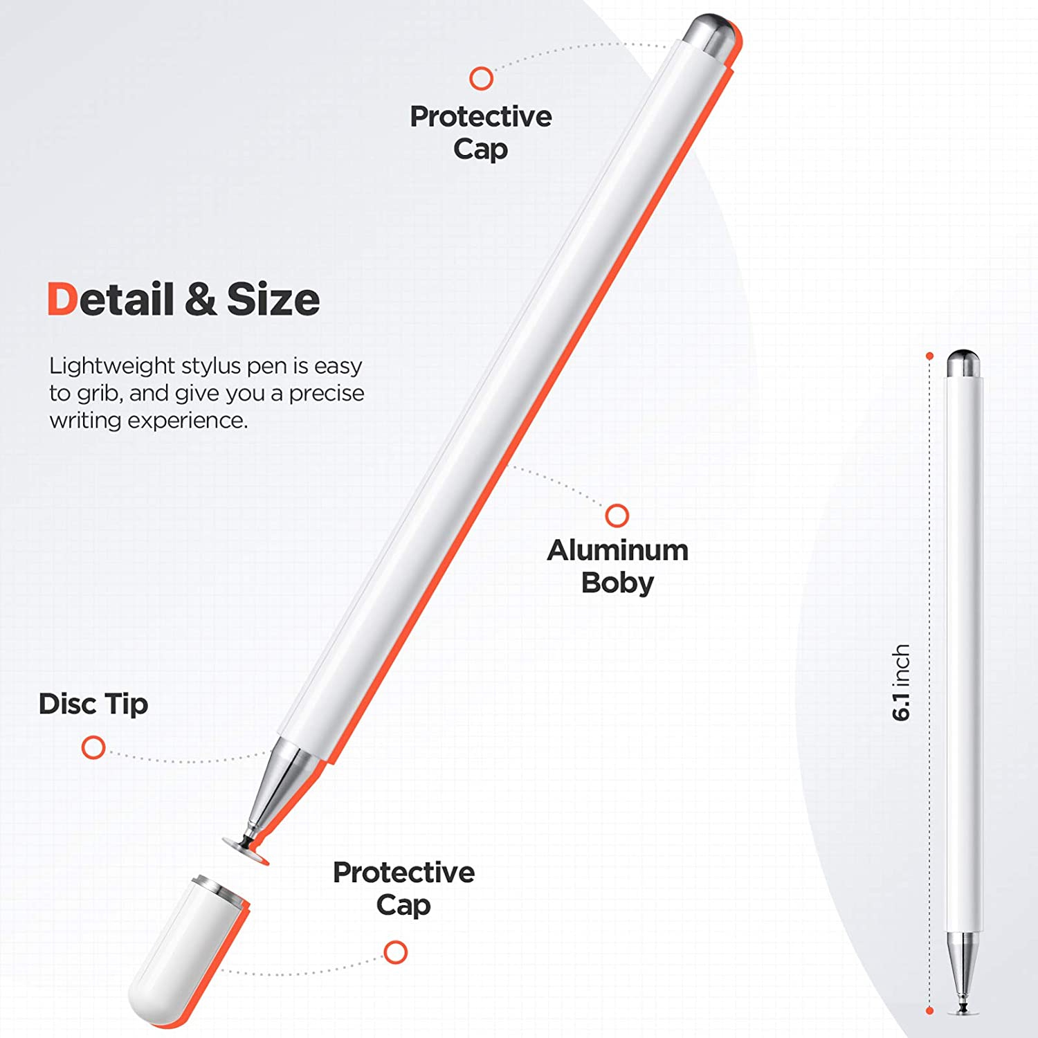 Stylet, écran tactile à pointe fine, compatible avec le stylet iPad
