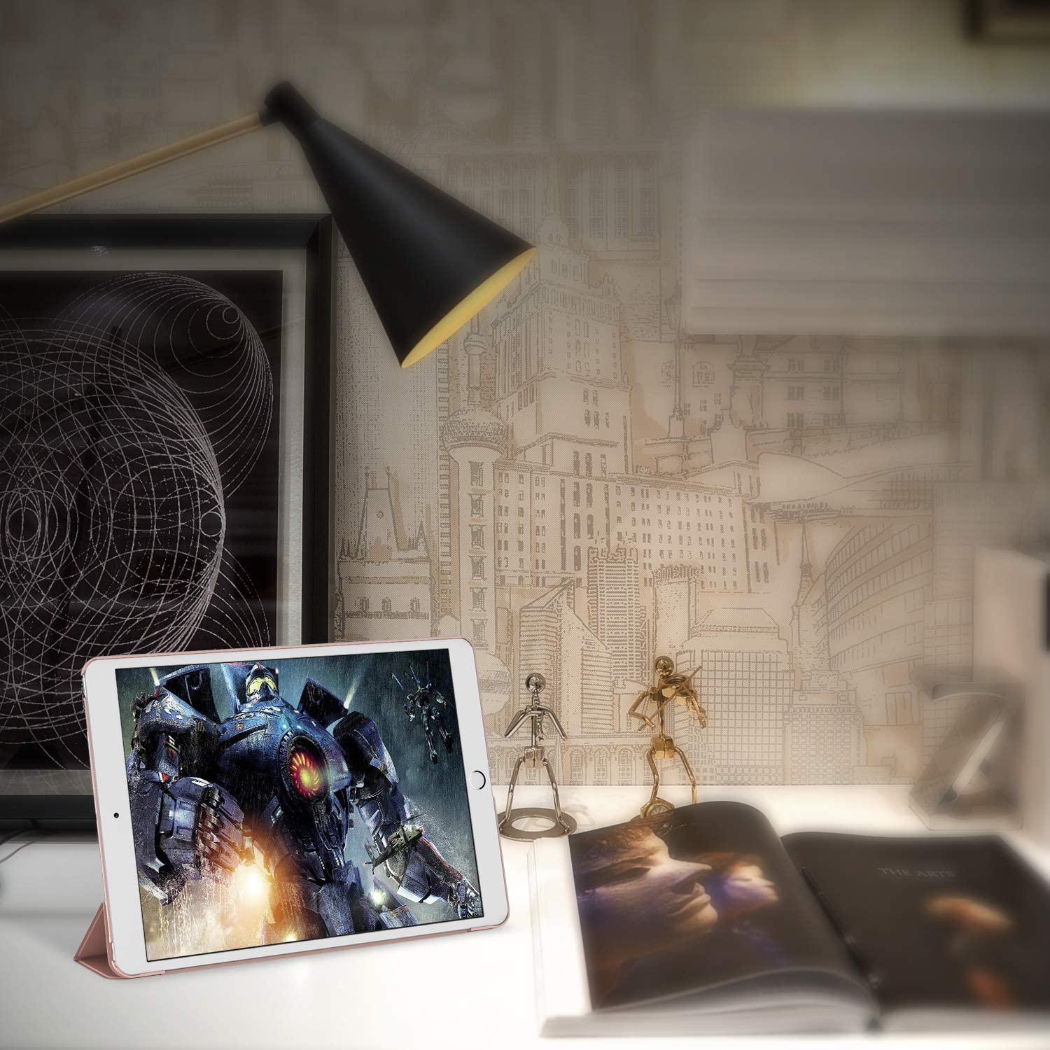 Case for iPad Air 3 and iPad Pro 10.5, Auto Wake/Sleep (Rose Gold)