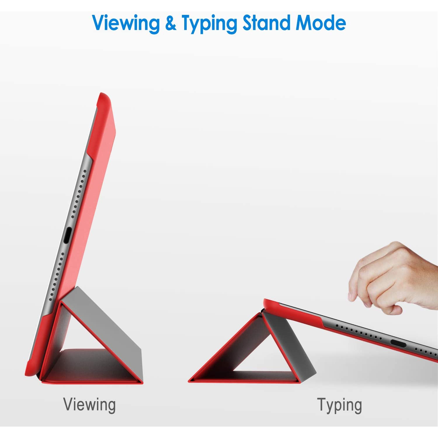 Case for iPad Mini 4, Smart Cover with Auto Sleep/Wake, Red