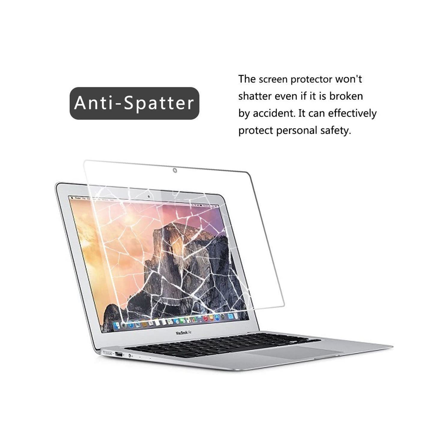 MacBook Air 13 inch Laptop Screen Protector，Full Coverage Tempered Glass Screen Protector for Apple MacBook Air 13.3