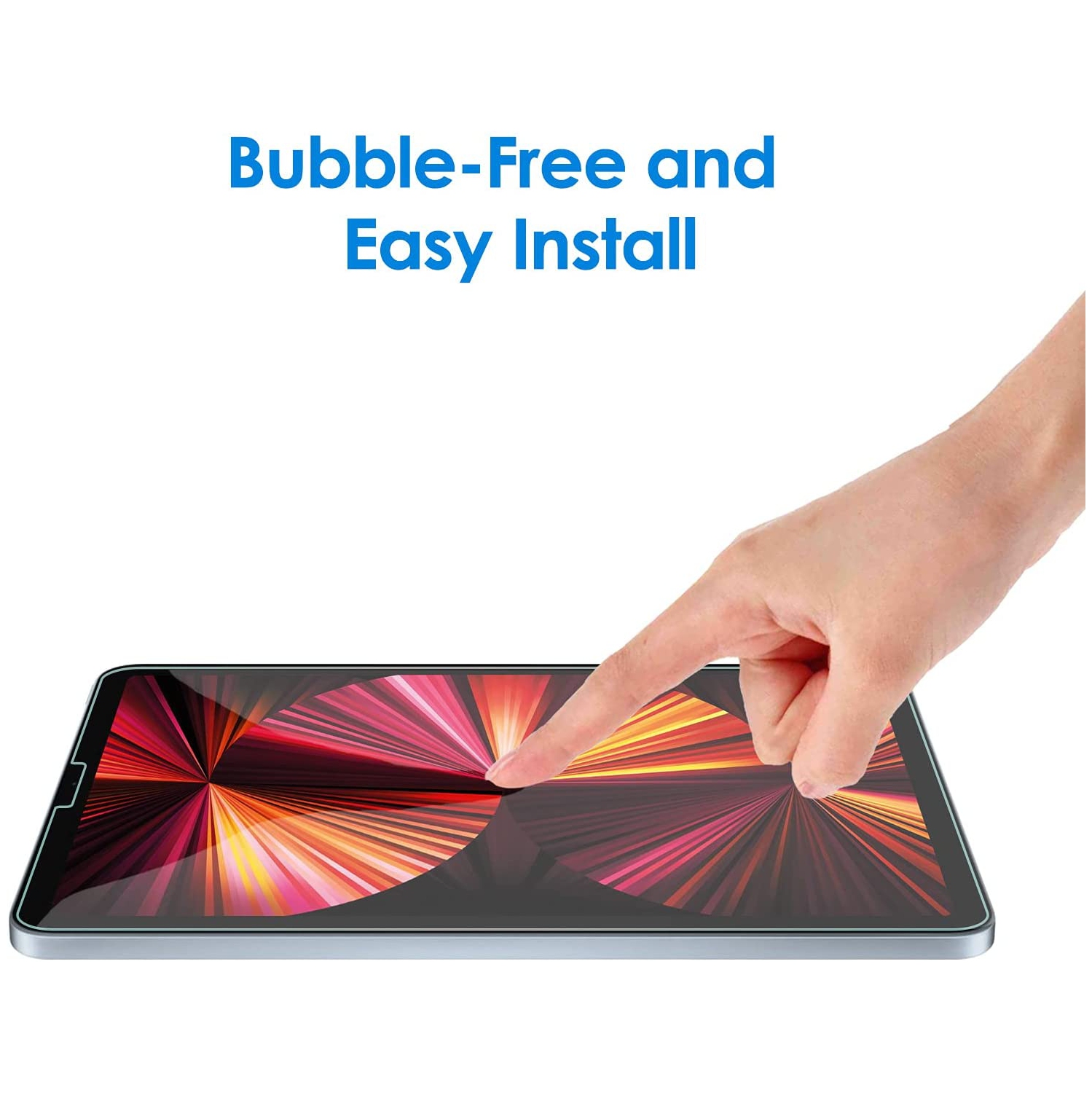 Screen Protector for iPad Air 4th Generation 10.9-Inch, iPad Pro 11-Inch All Models, Face ID Compatible,