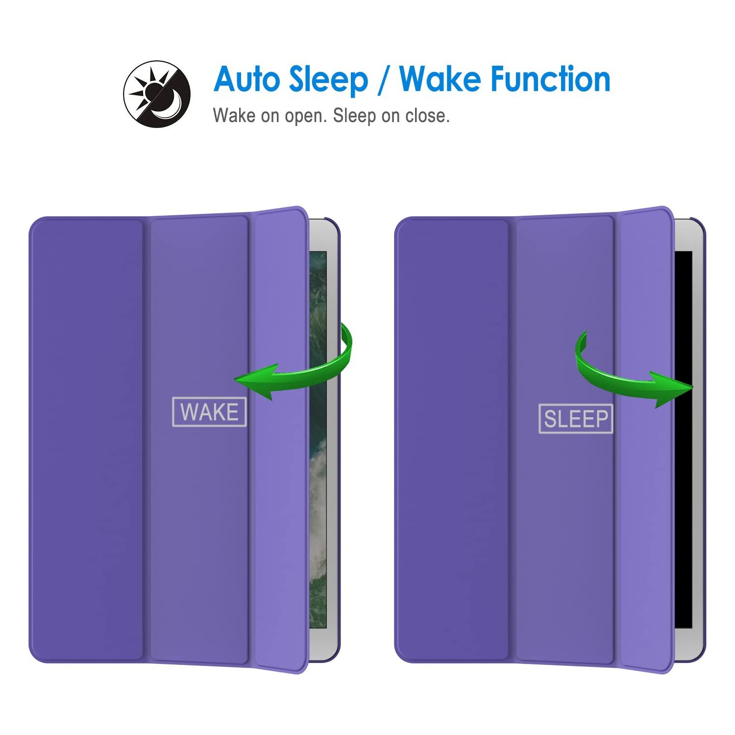 Case for iPad Air 3 and iPad Pro 10.5, Auto Wake/Sleep (Purple)