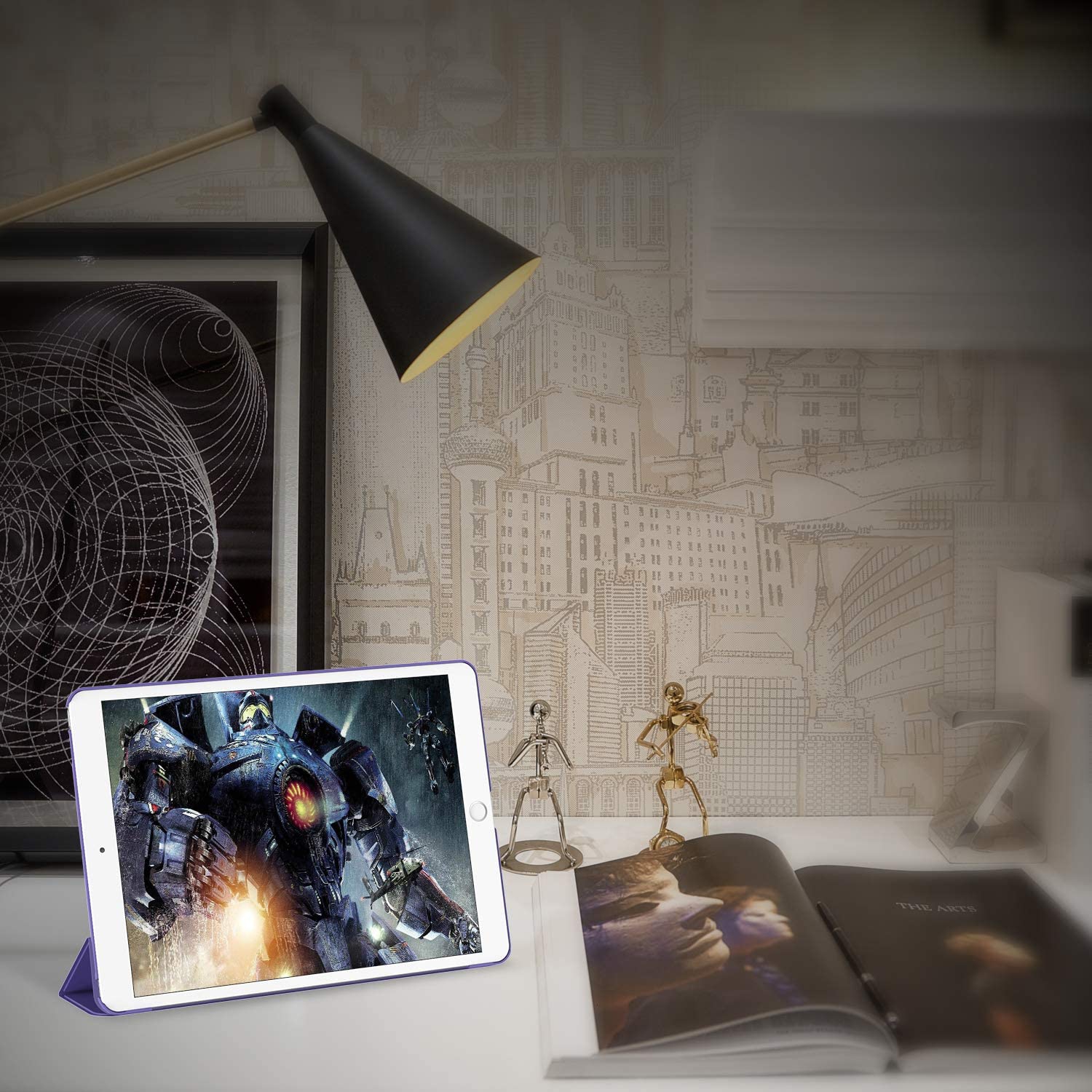 Case for iPad Air 3 and iPad Pro 10.5, Auto Wake/Sleep (Purple)