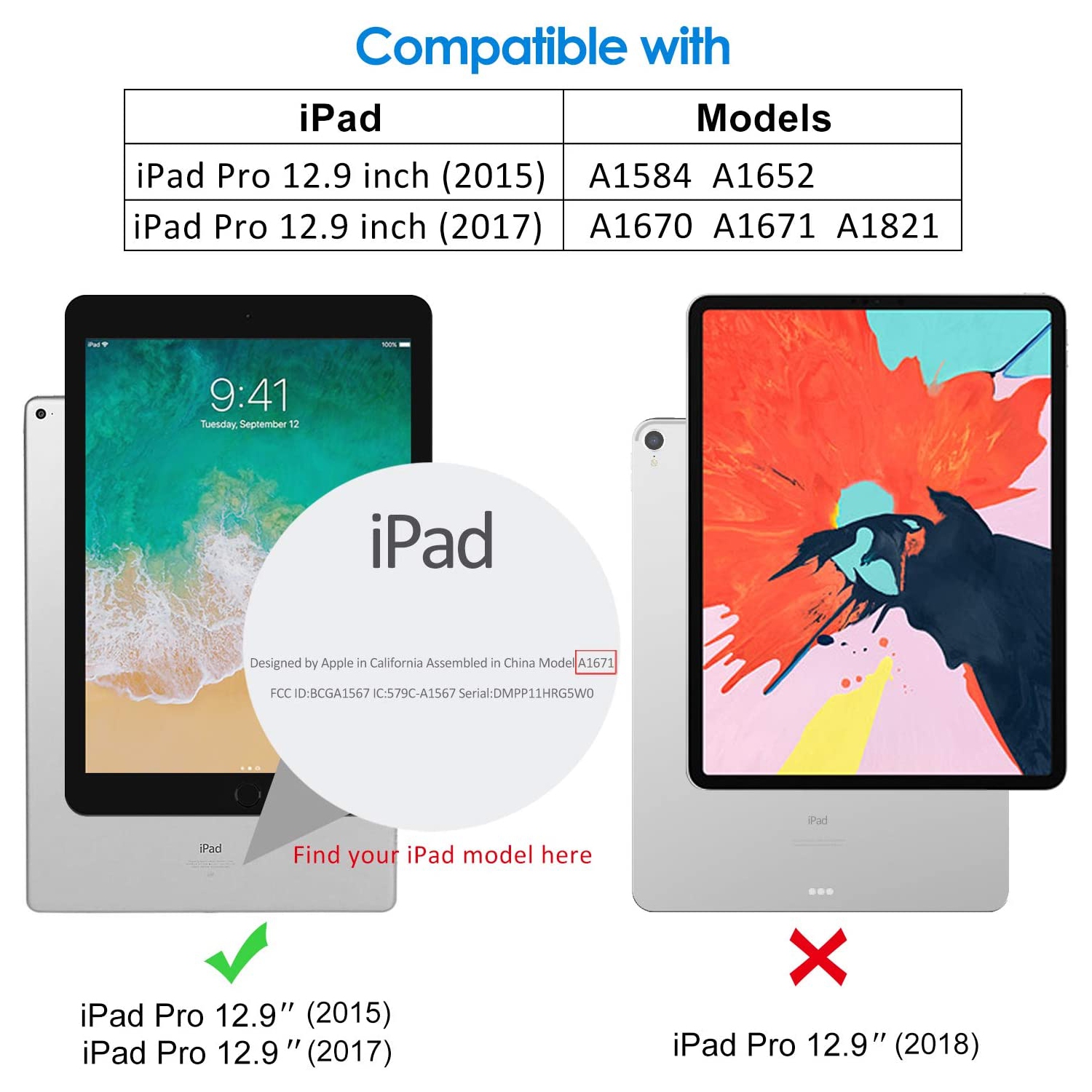 Screen Protector for iPad Pro 12.9-Inch, Tempered