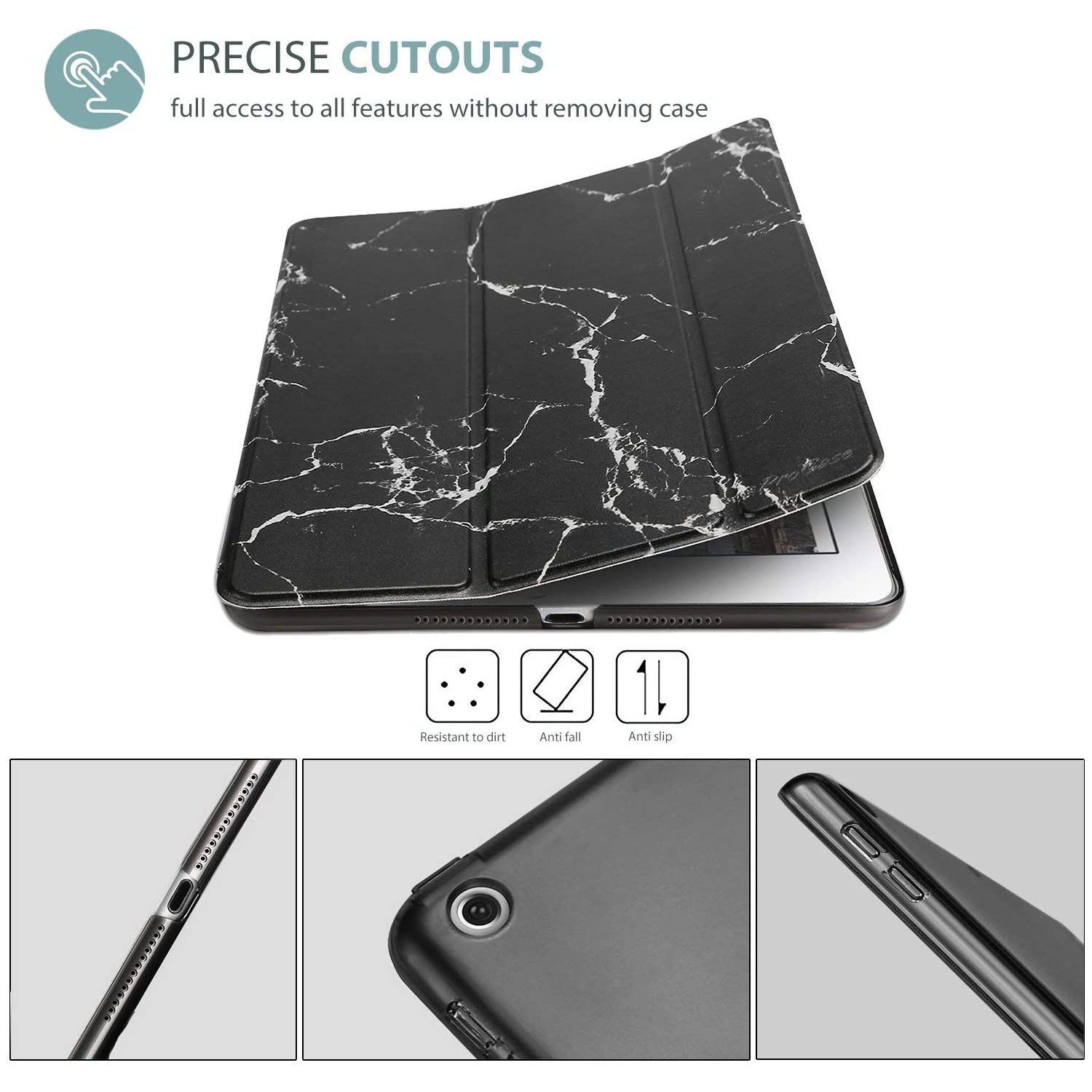 iPad 9.7 Case 2018 iPad 6th Generation / 2017 iPad 5th Generation Case - Ultra Slim Lightweight