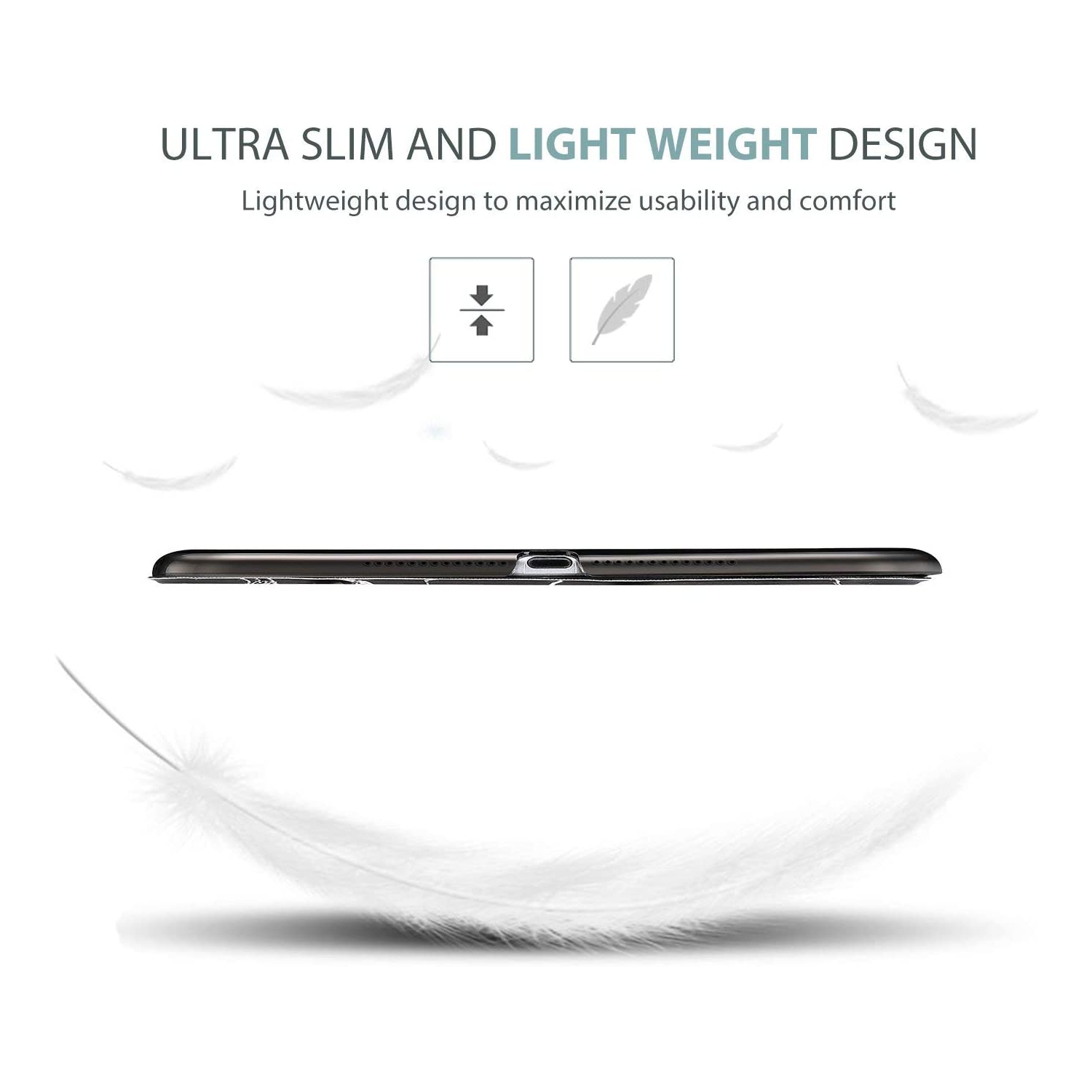 iPad 9.7 Case 2018 iPad 6th Generation / 2017 iPad 5th Generation Case - Ultra Slim Lightweight