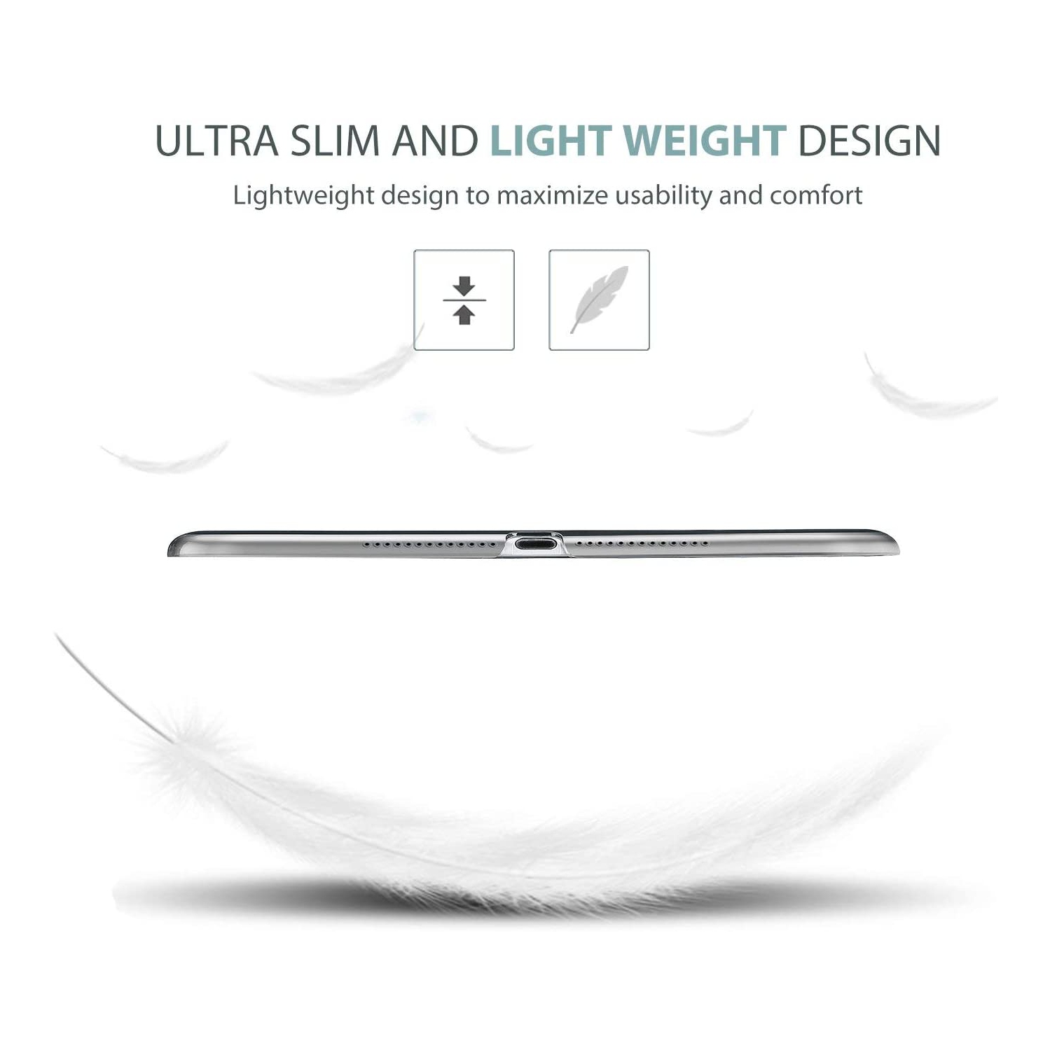 iPad 9.7 Case 2018 iPad 6th Generation / 2017 iPad 5th Generation Case - Ultra Slim Lightweight