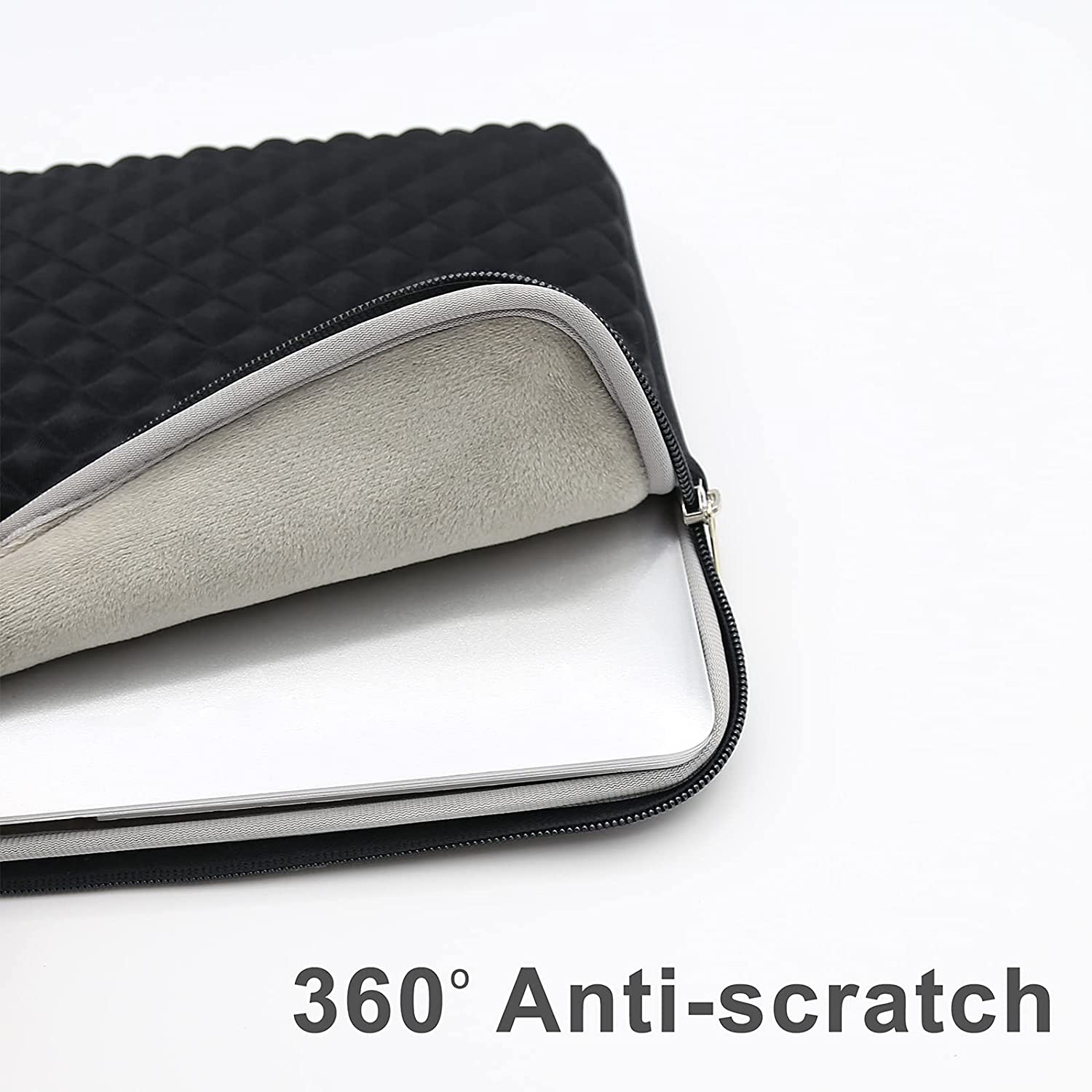 11 Inch Laptop Sleeve Diamond Foam Water&Shock Resistant Case Carrying Bag Compatible with 11.6 MacBook Air
