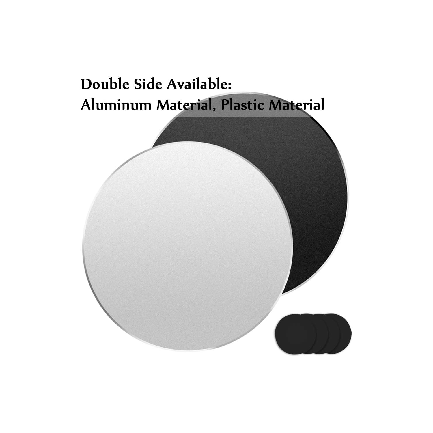 Paquet de 2 tapis de souris en aluminium, tapis de souris à deux côtés Smooth Magic Ultra Thin pour une souris rapide et précise