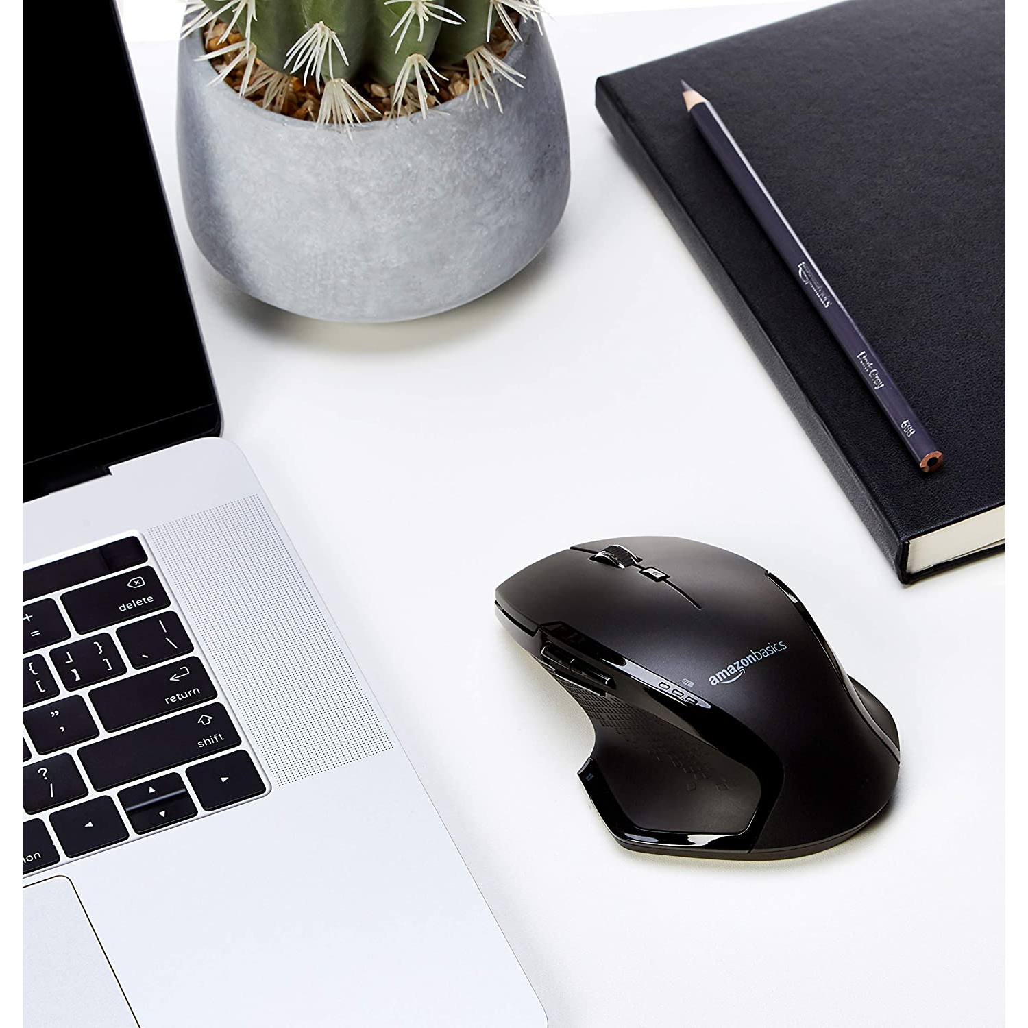 Full-Size Ergonomic Wireless PC Mouse with Fast Scrolling