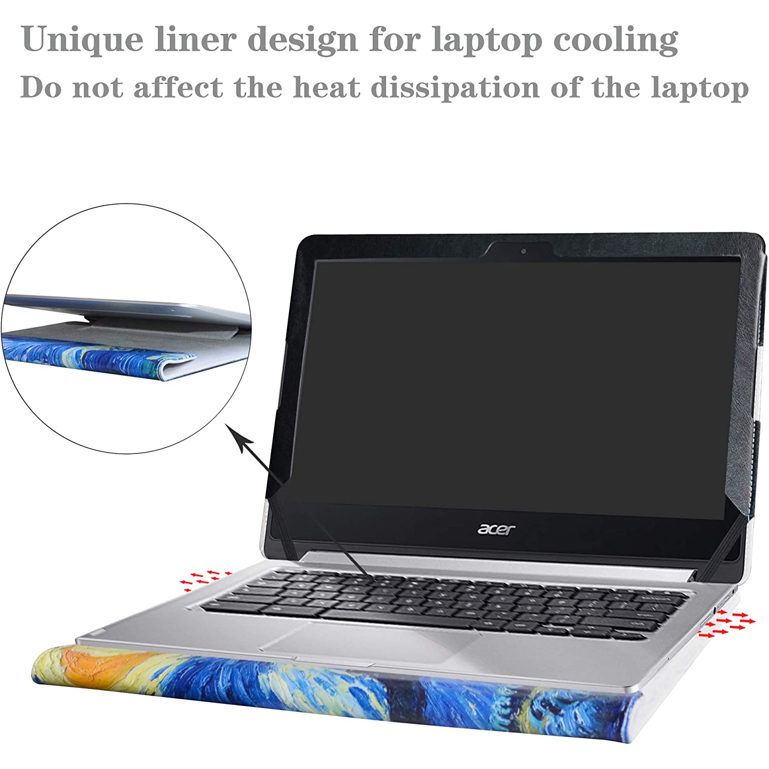 Protective Case Cover for 13.3" Acer Chromebook R13 R 13 CB5-312T/Acer Spin 5 13 SP513-52N SP513-53N Series