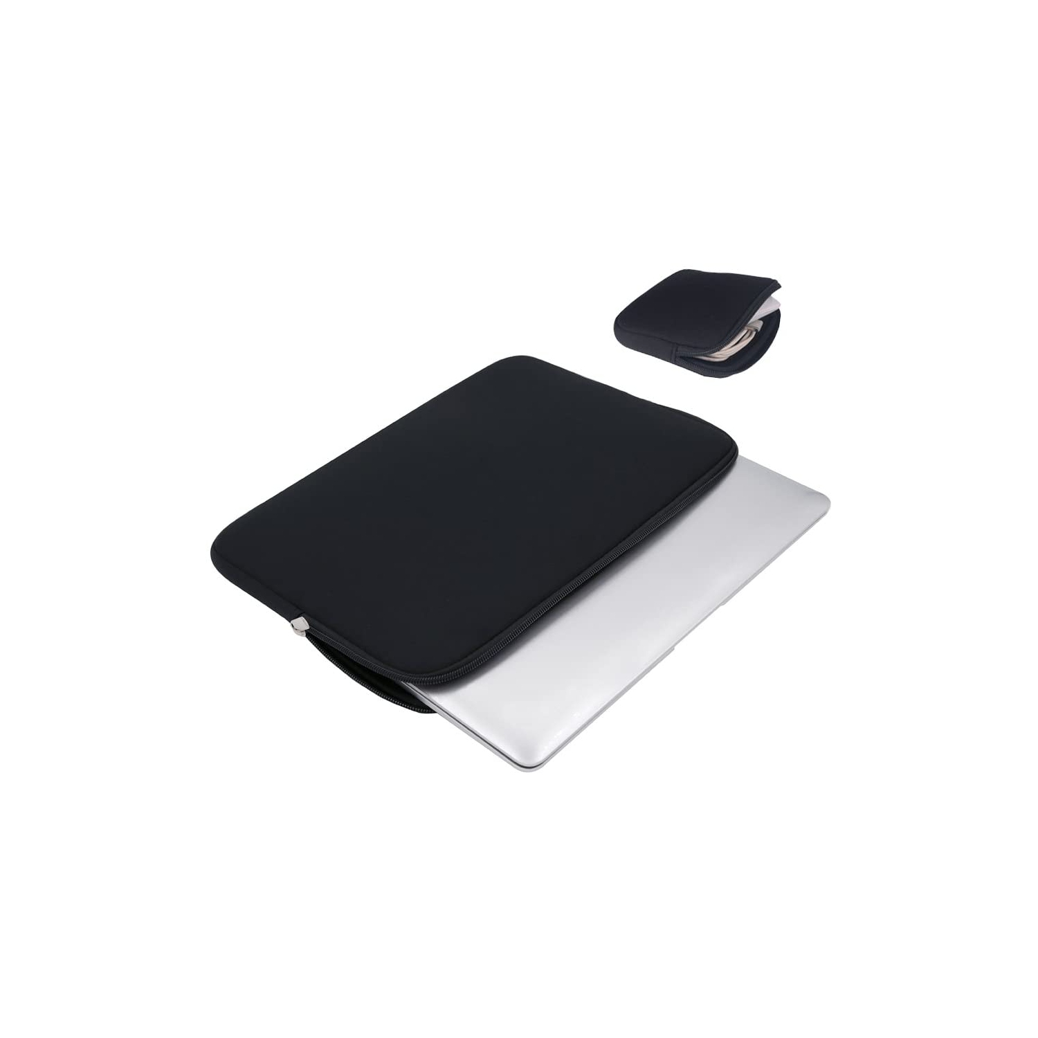 15 Inch Laptop Sleeve Protective Case Carrying Computer Bag ZipCooper Soft Cover with Accessories