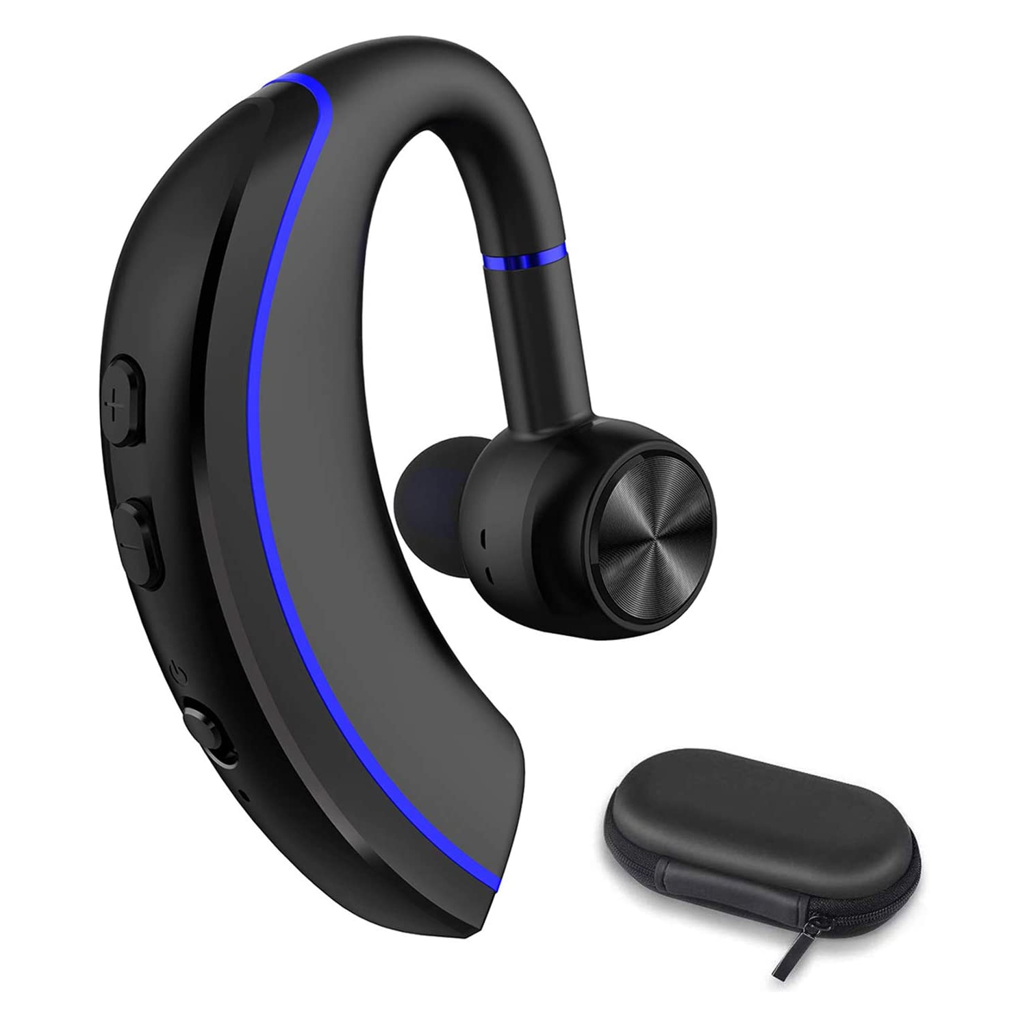 Bluetooth Headset, Bluetooth 5.0 Handsfree Earpiece 12h Talking Time with Mic, Business Headphones Wireless