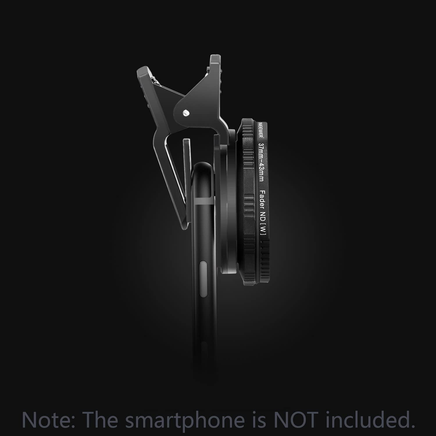 37mm Clip-on ND 2-400 Cellphone Ca Lens Filter Kit: Adjustable Density Filter with Phone Clip