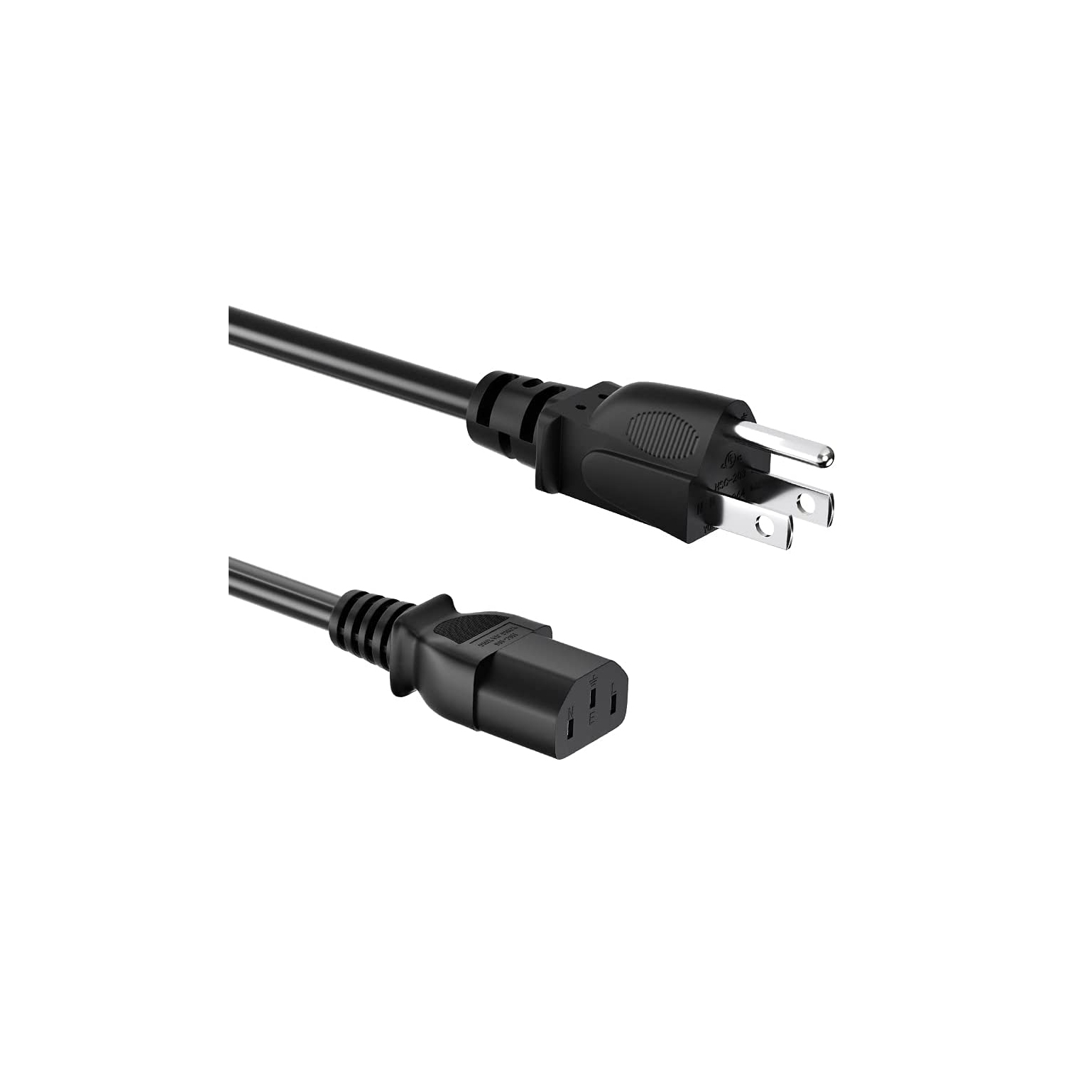10 FT AC Power Cord, Computer Monitor TV Power Cable for LG, Printer, Samsung, LCD, PC, Epson Sony Dell
