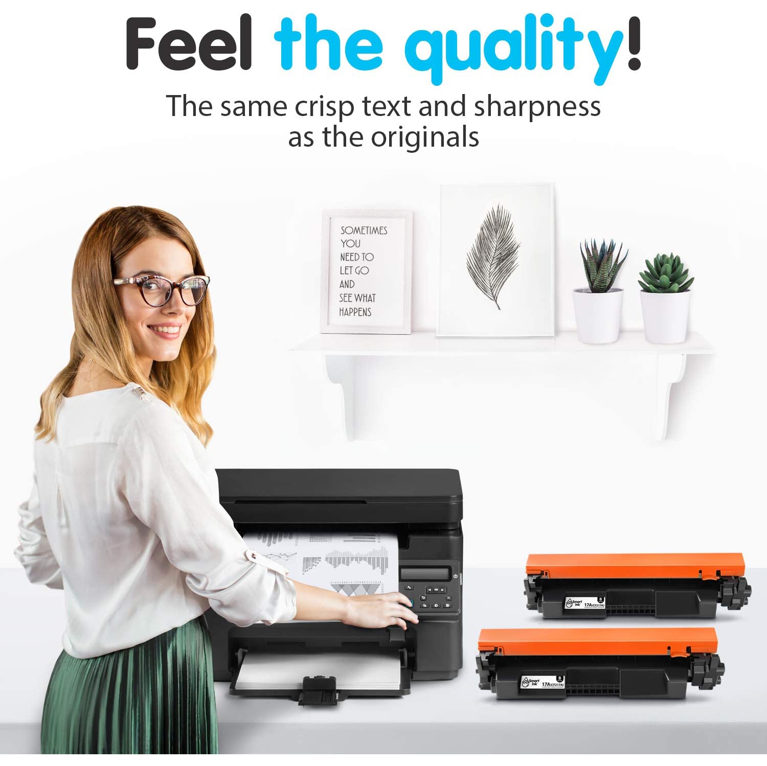 Smart Ink Compatible Toner Cartridge Replacement for HP 17A CF217A to use with LaserJet Pro M102a M102w