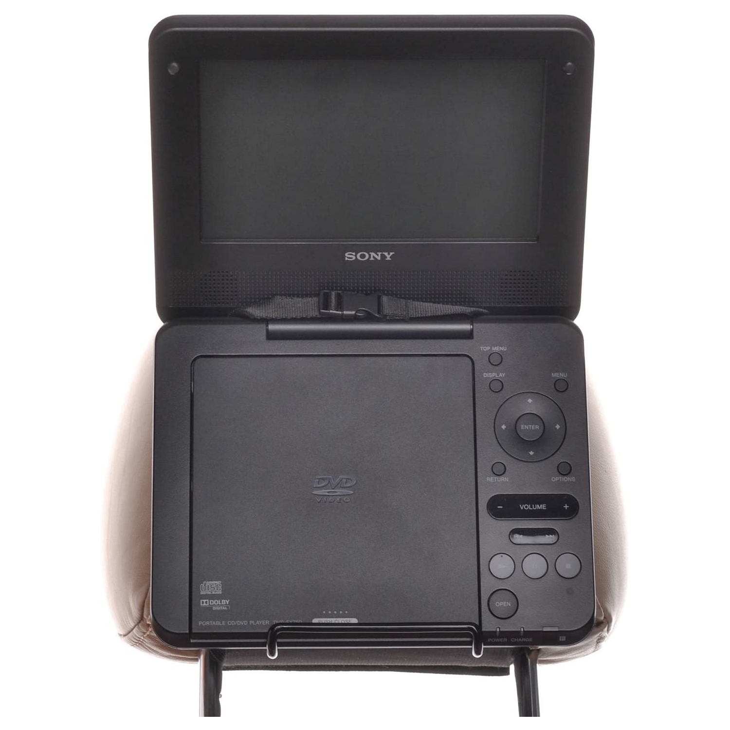 Car Headrest Mount Holder for Standard Portable DVD Player, Kids Security Hands-Free Headrest Travel