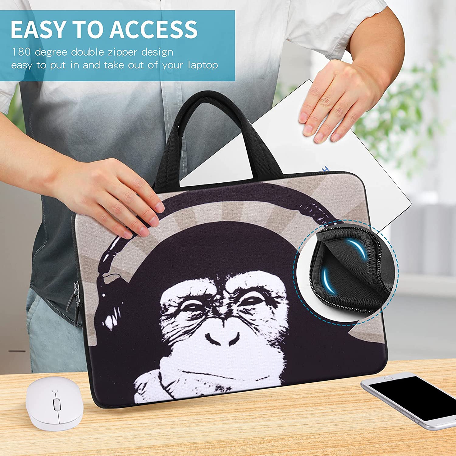 11" 11.6" 12" 12.1" 12.5" Laptop Carrying Bag Chromebook Case Notebook Ultrabook Tablet Handle Tote Cover