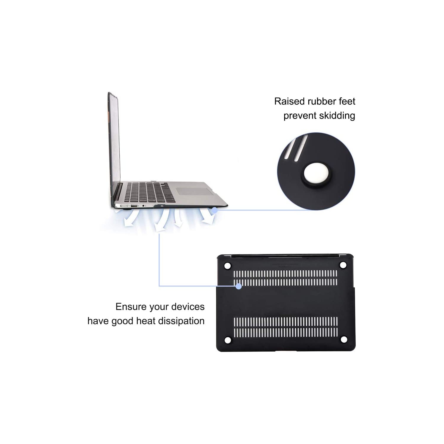 MacBook Air 13 inch Case 2020 2019 2018 Release A2337 M1/A2179/A1932, Plastic Hard Shell Case and Keyboard Cover