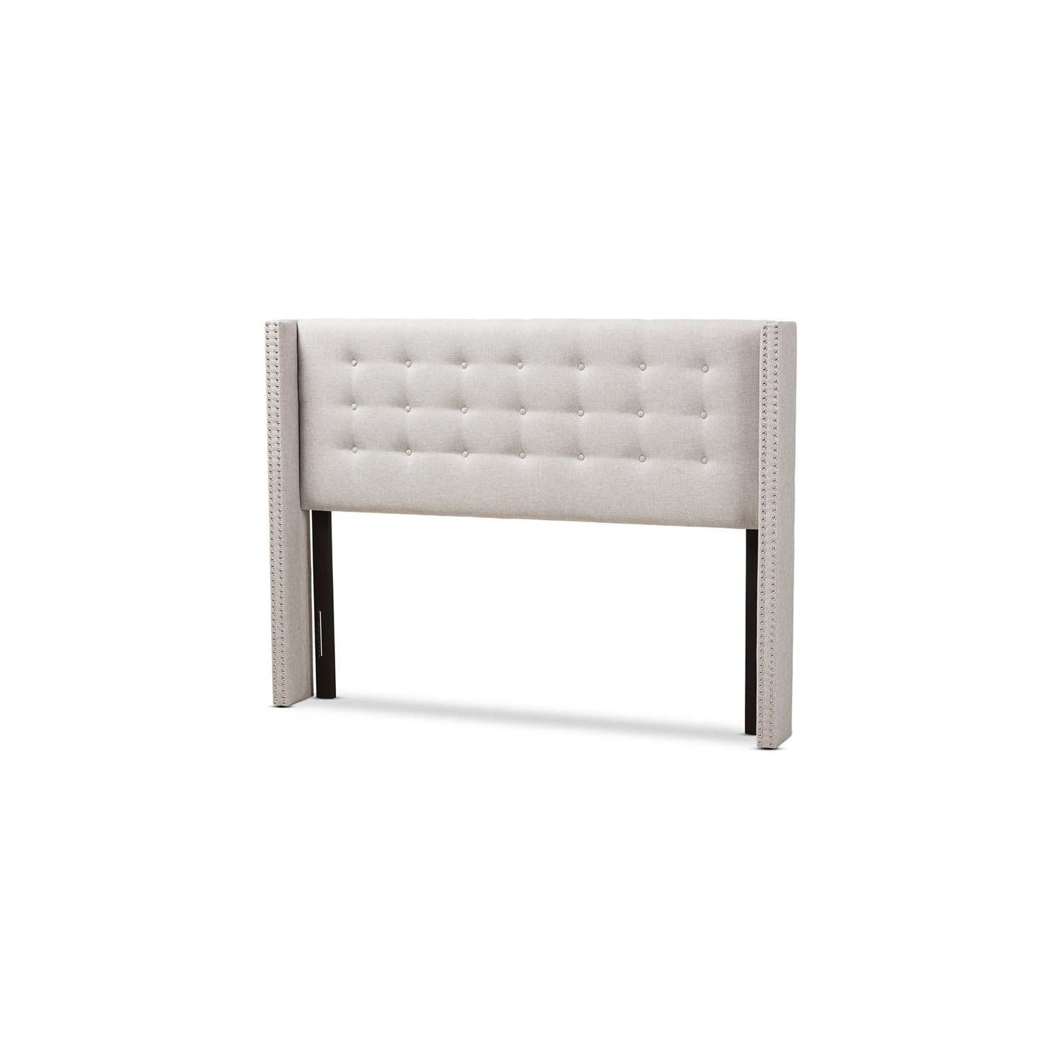 Baxton Studio – panneau de chevet Ginaro pour très grand lit, beige gris