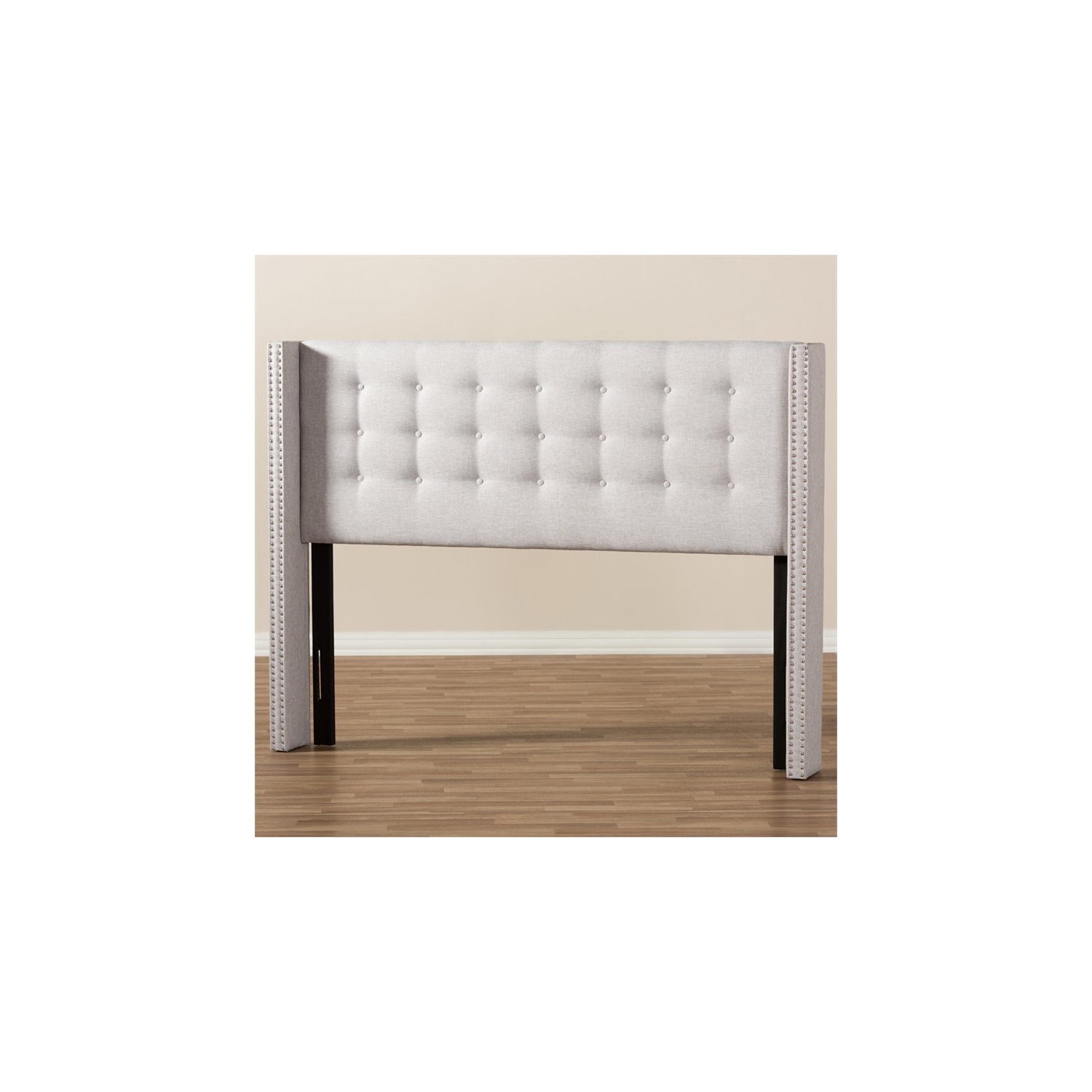 Baxton Studio – panneau de chevet Ginaro pour très grand lit, beige gris