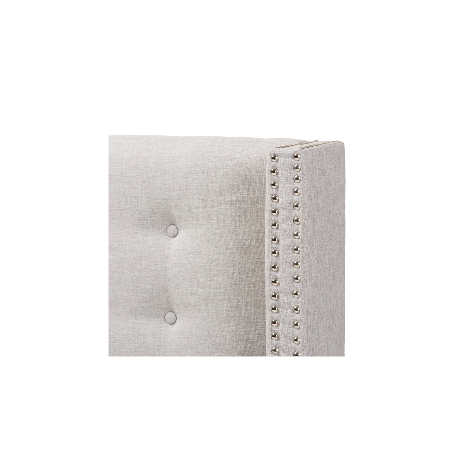 Baxton Studio – panneau de chevet Ginaro pour très grand lit, beige gris