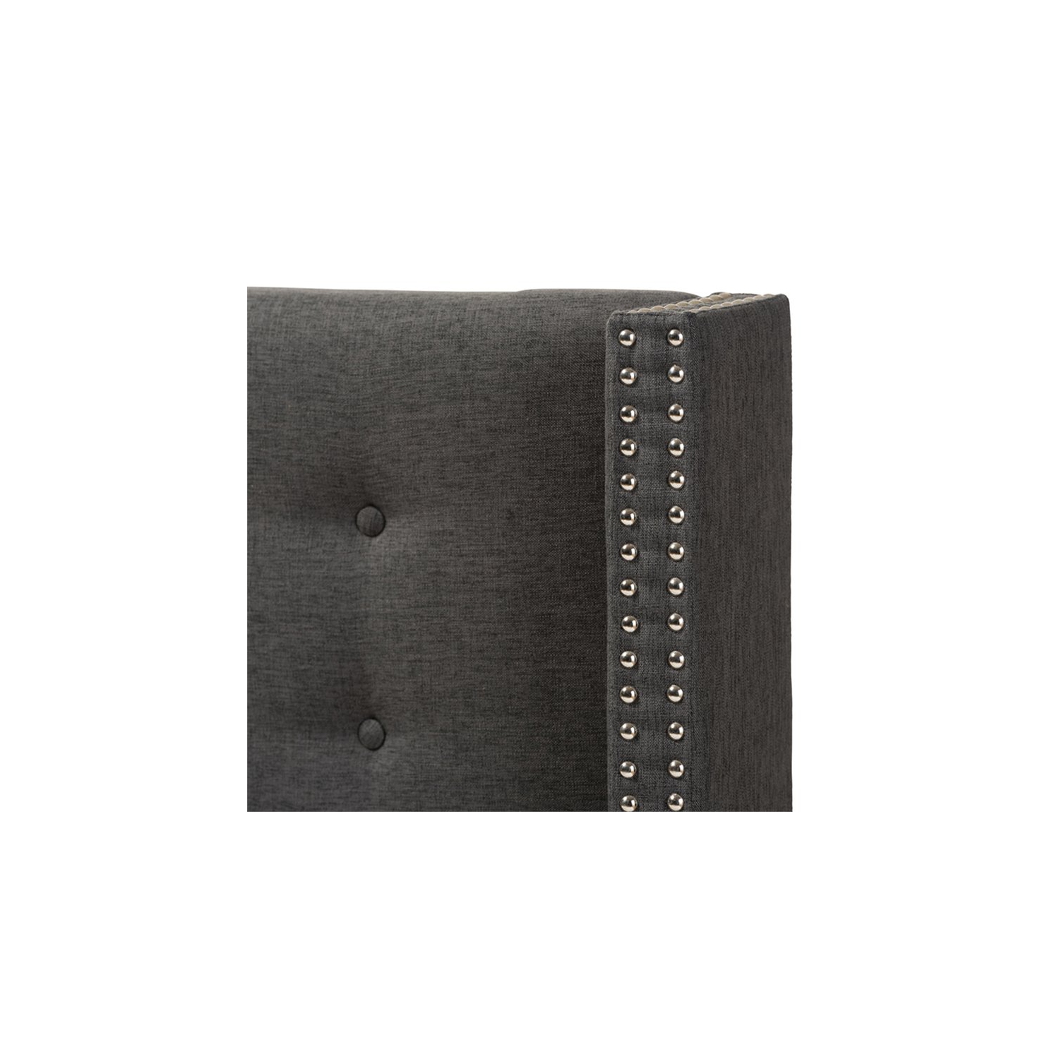 Bowery Hill King Panel Headboard in Dark Gray