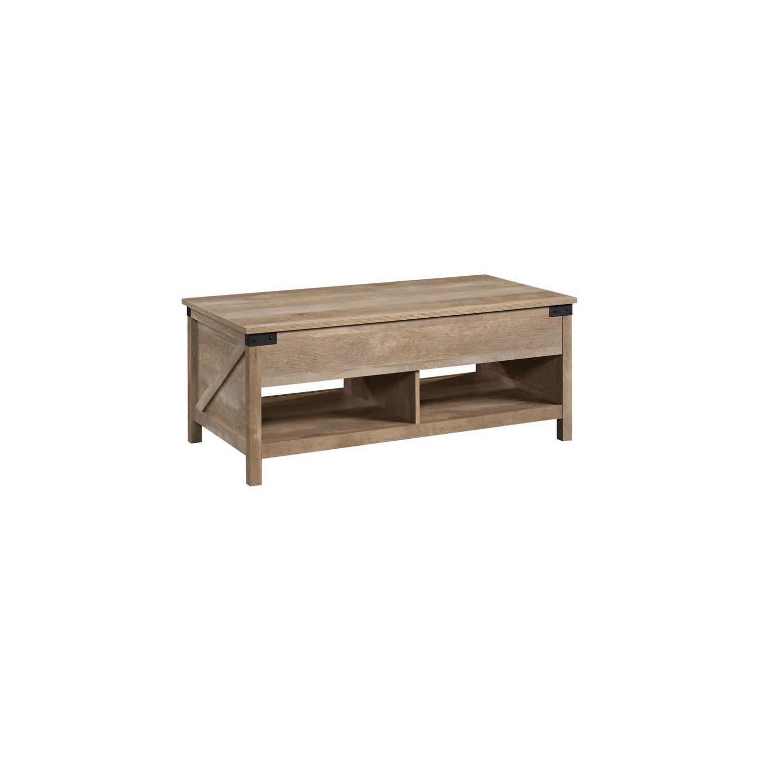 Sauder Bridge Acre Engineered Wood Lift-Top Coffee Table in Lintel Oak