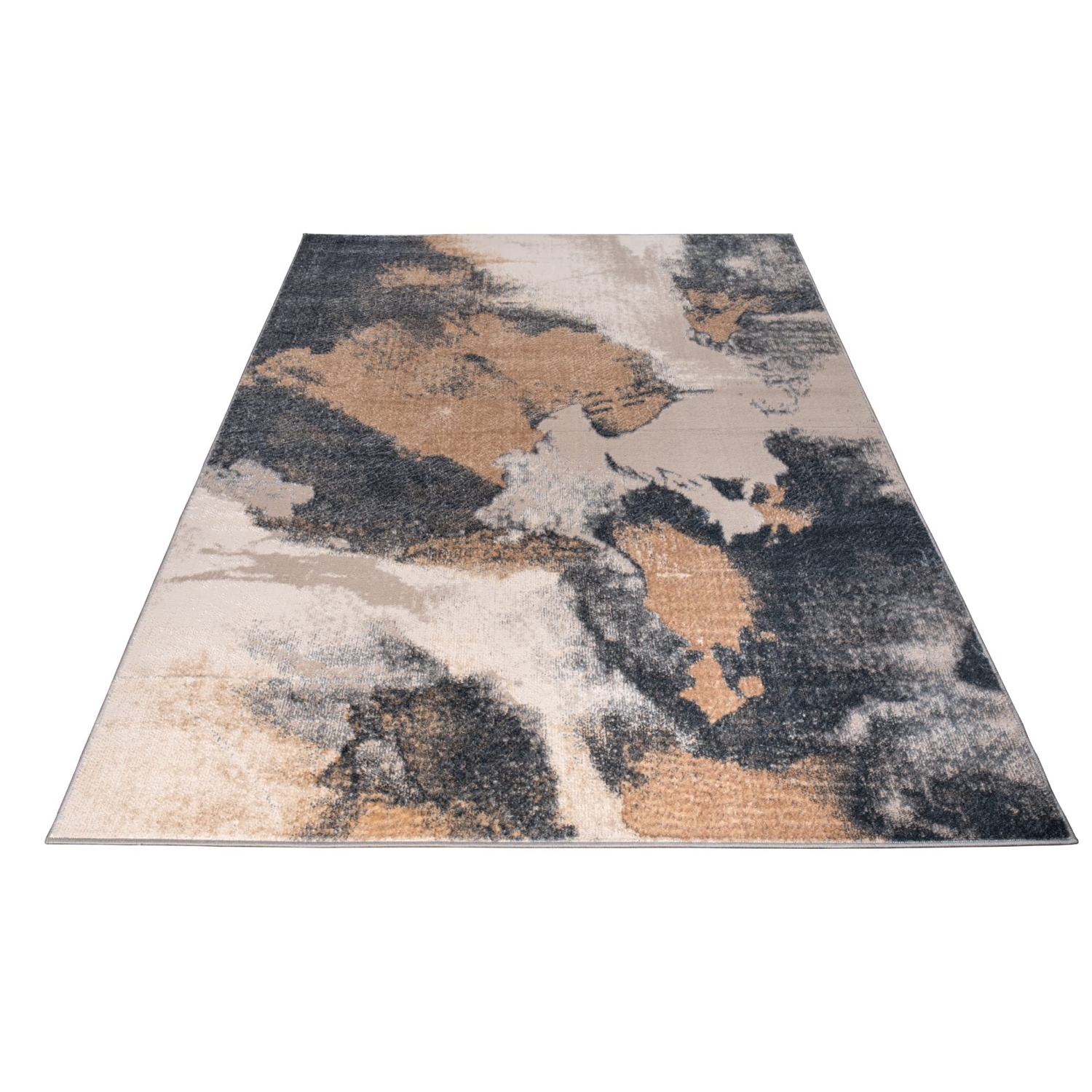 Tapis contemporain et minimaliste la Dole - Tapis durable haut de gamme pour le salon, la chambre et le bureau - Multicolore, 5 x 8