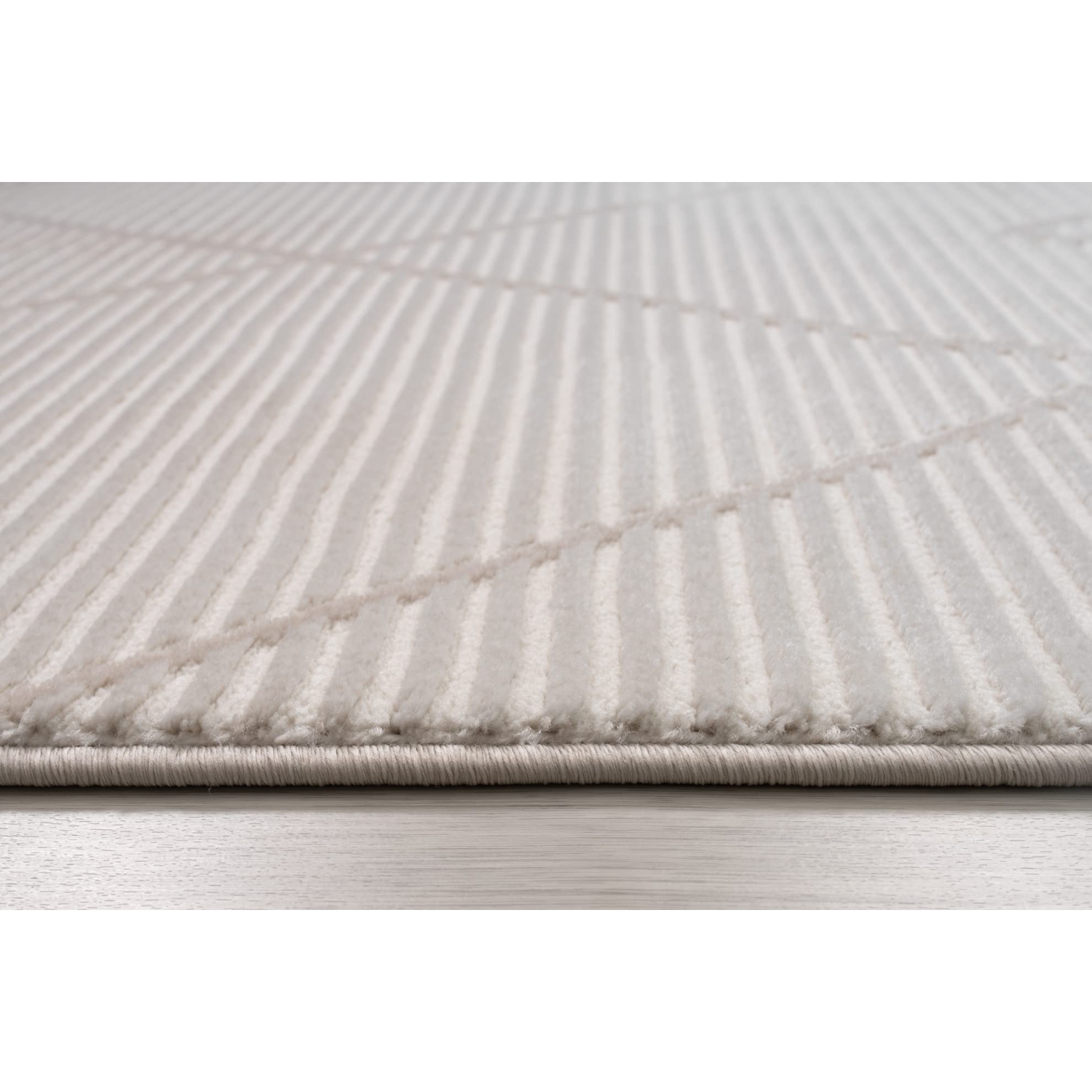 Ladole Rugs Geometric Pattern Home Decor Indoor Area Rug - Amazing Premium Carpet for Living Room, Bedroom, Dining Room, Kitchen, and Office - Cream,