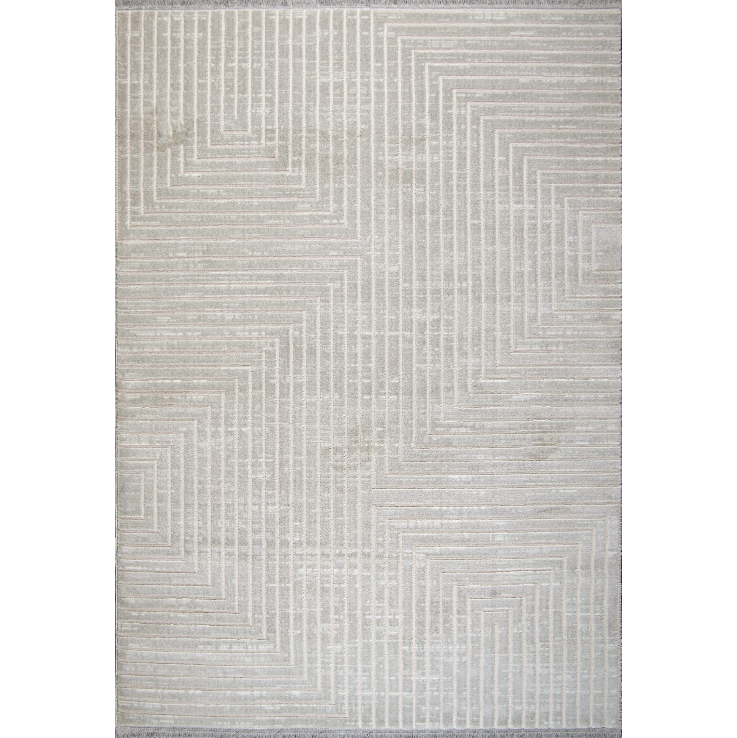 Tapis d'intérieur à motifs géométriques Ladole - Tapis haut de gamme pour le salon, chambre, salle à manger, cuisine et bureau - Gris, 6 x 9