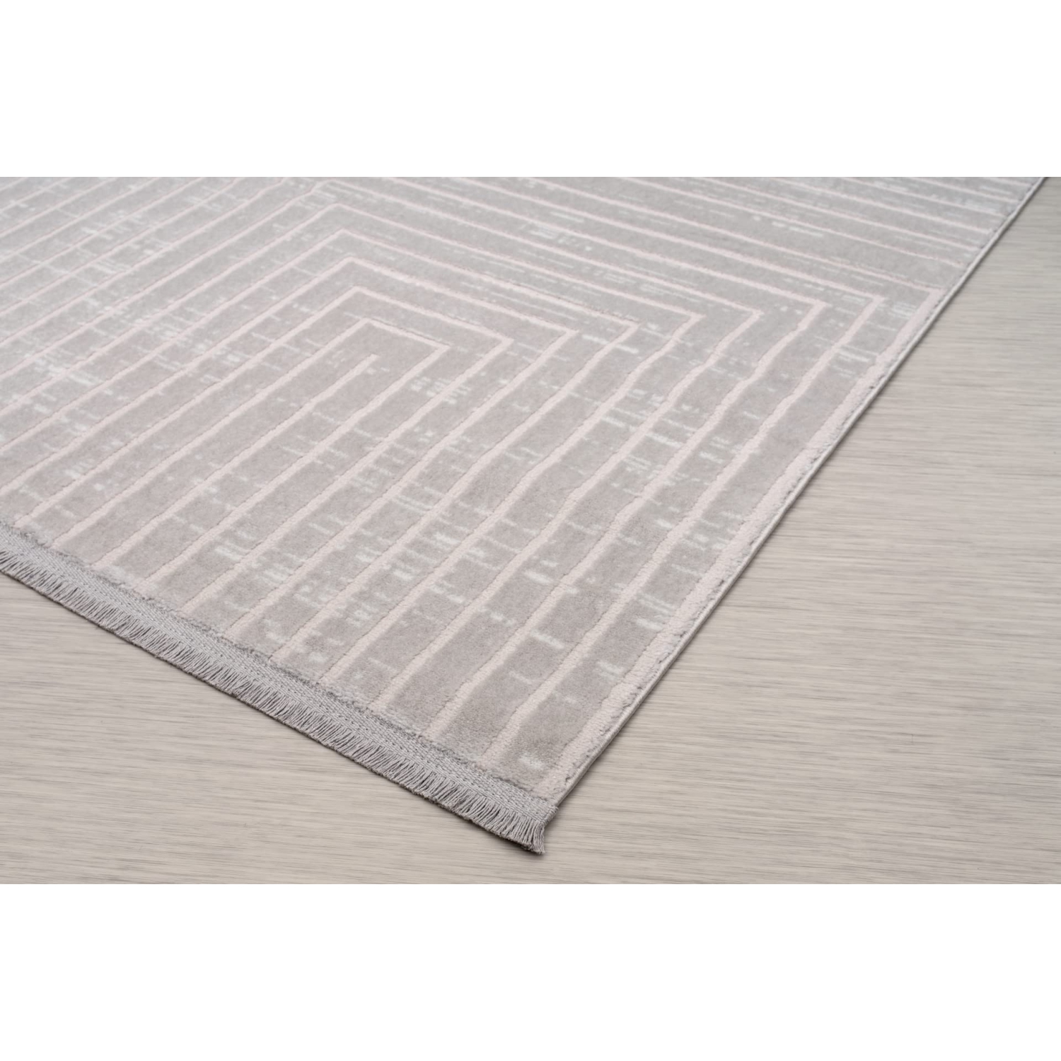 Tapis d'intérieur à motifs géométriques Ladole - Tapis haut de gamme pour le salon, chambre, salle à manger, cuisine et bureau - Gris, 6 x 9