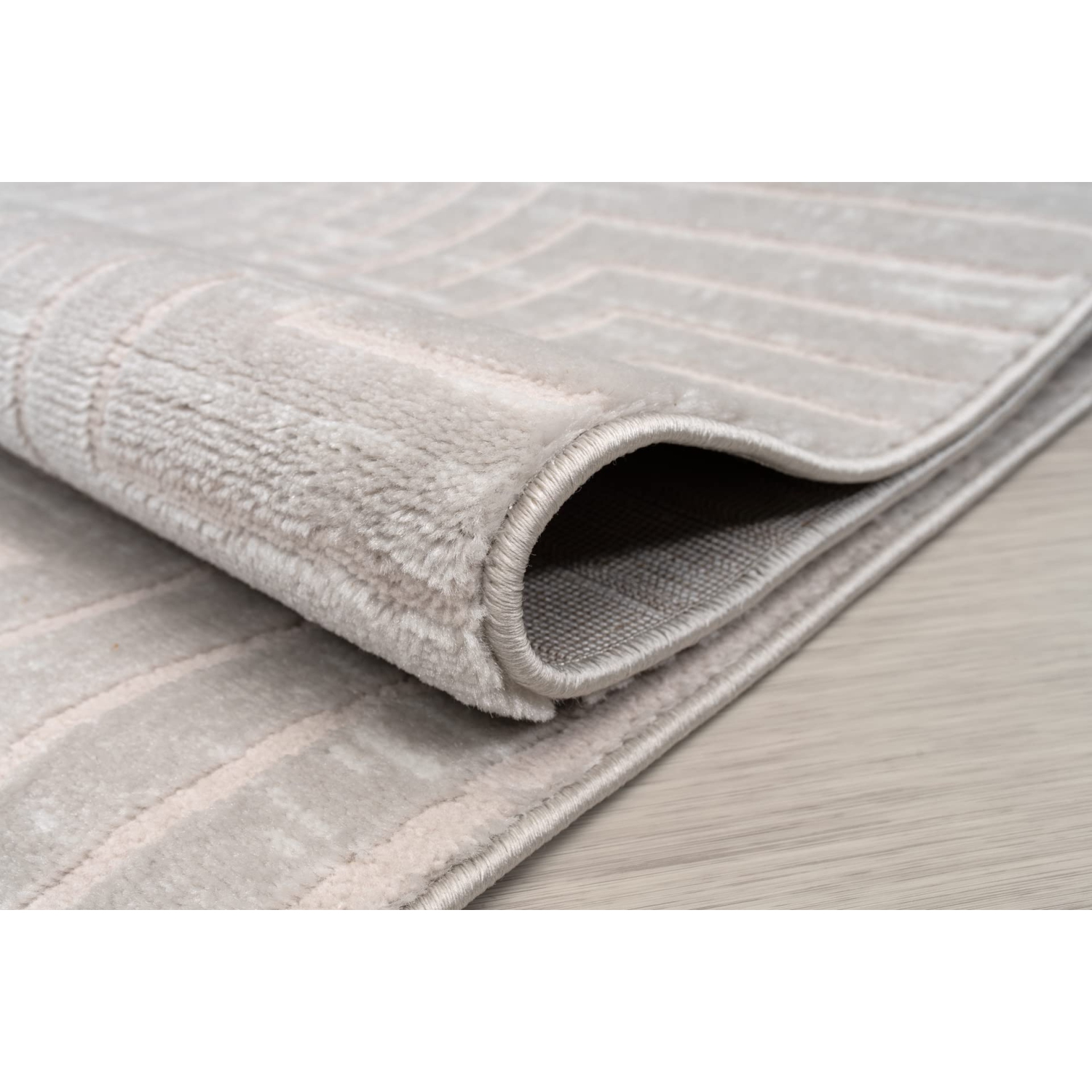 Tapis d'intérieur à motifs géométriques Ladole - Tapis haut de gamme pour le salon, chambre, salle à manger, cuisine et bureau - Gris, 6 x 9