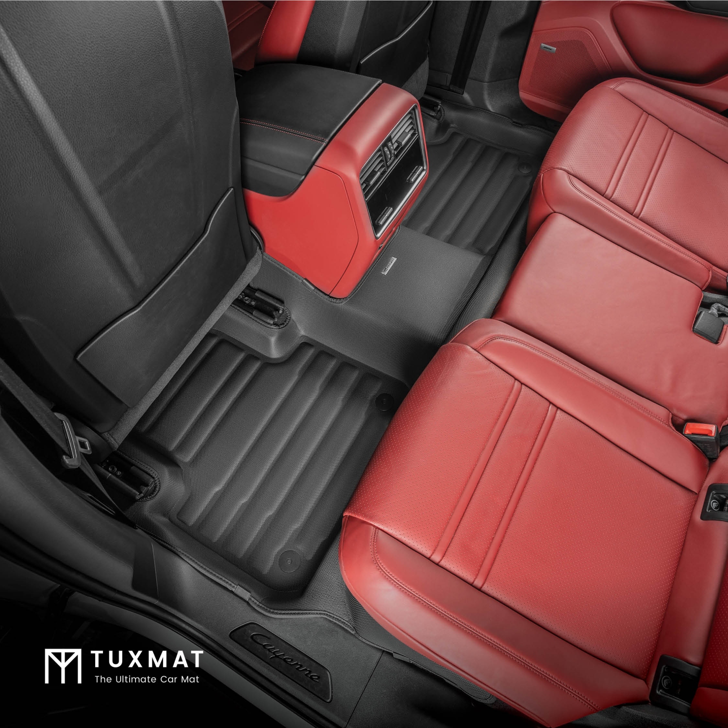 Tapis TuxMat - Pour les modèles Porsche Cayenne 2019-2026 - Tapis d'auto sur mesure - Couverture maximale, toutes saisons, mesurée au laser - Cet