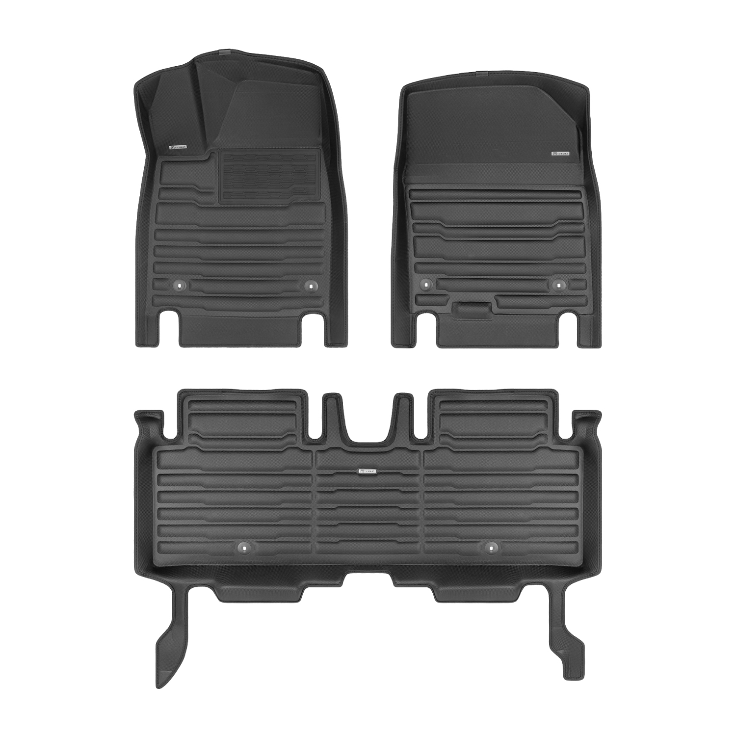 Tapis TuxMat - Pour les modèles Kia EV6 2022-2024 - Tapis d'auto sur mesure - Couverture maximale, toutes saisons, mesuré au laser - Cet ensemble