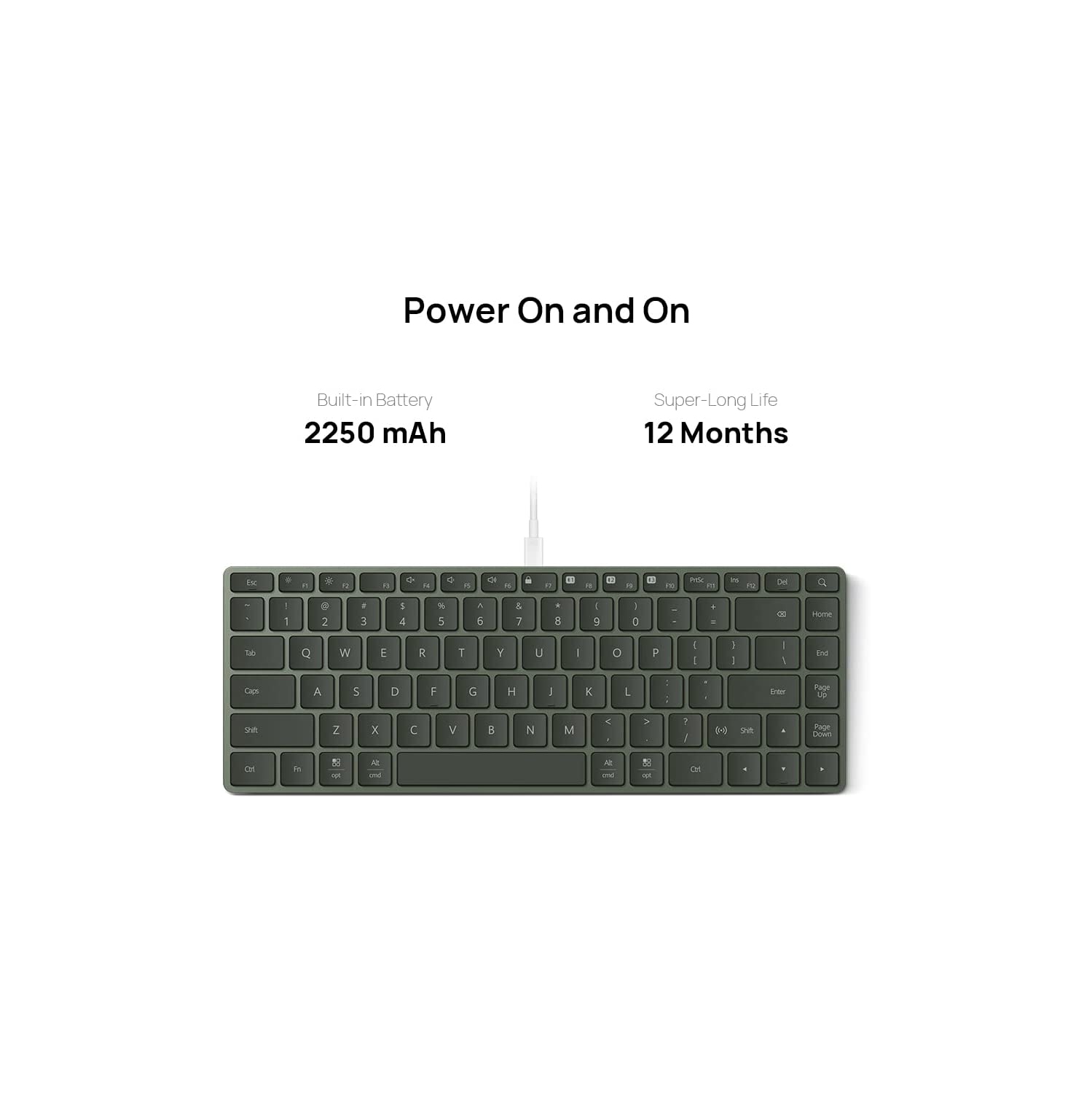 HUAWEI Clavier ultrafin - Clavier Bluetooth sans fil, Port USB-C, commutateur flash, NFC, coque en alliage d'aluminium, coque inférieure en