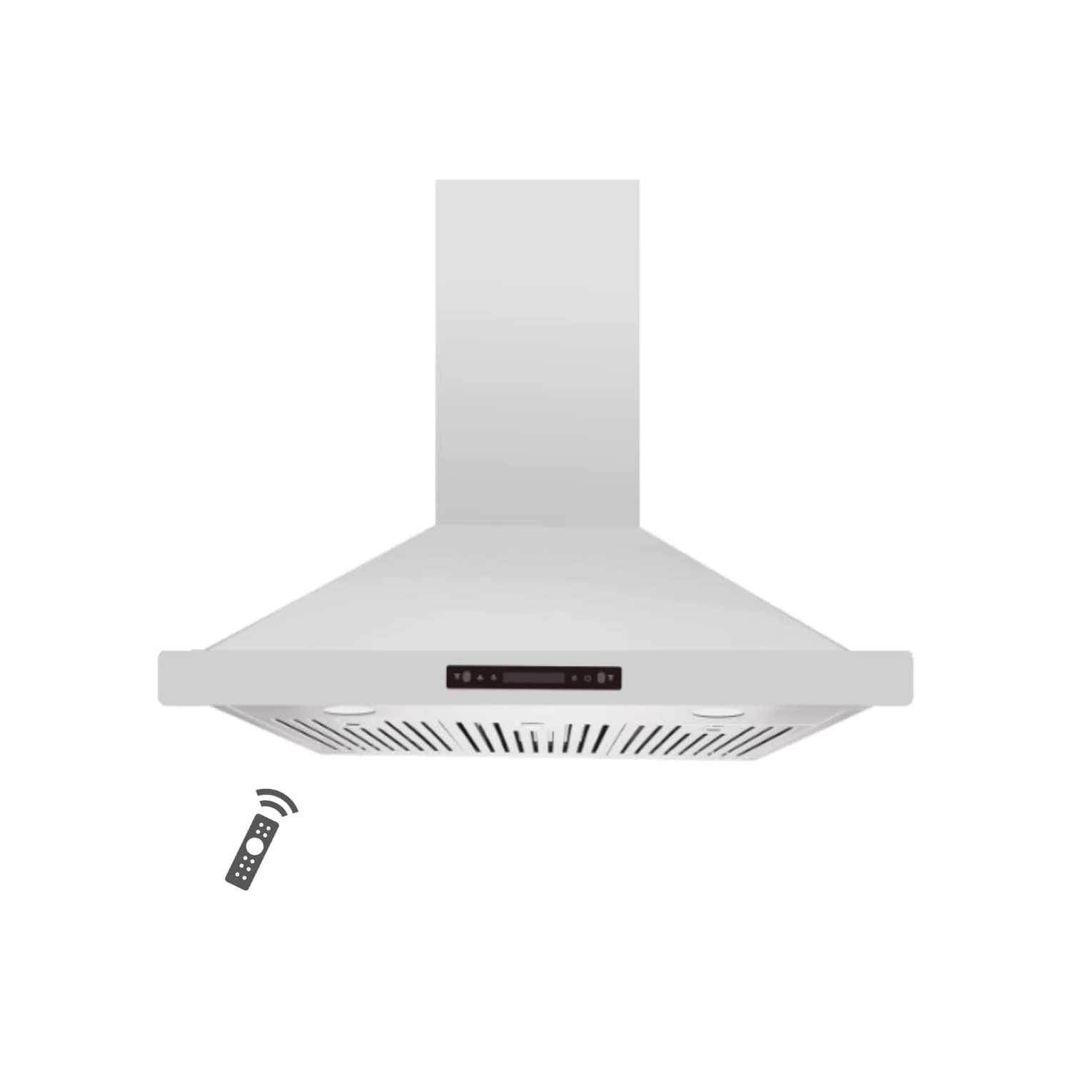 VESTA Triangle 800CFM Powerful 30'' Stainless Steel Wall Mounted Range Hood With Gesture Control And Remote Control
