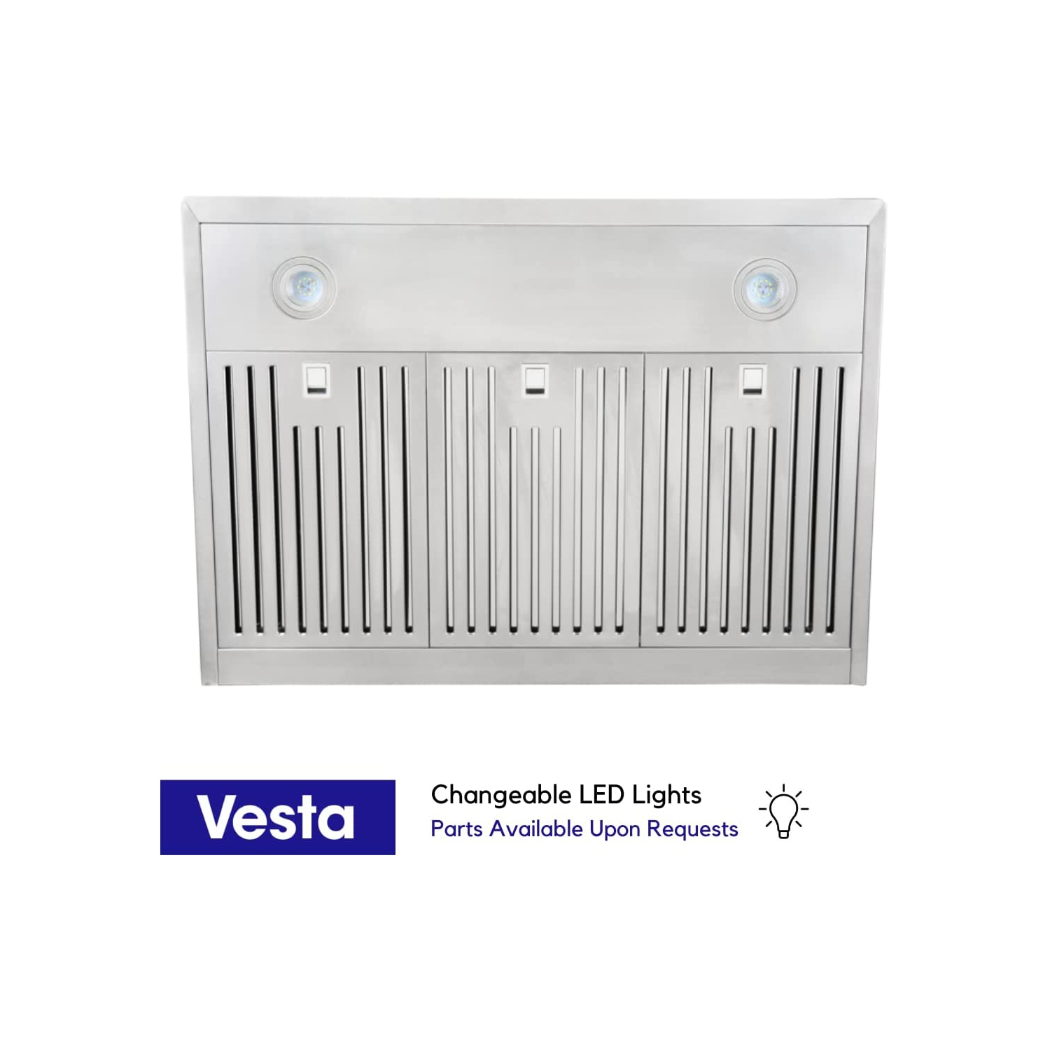 VESTA Brussels – Puissante hotte murale de 30&nbsp;po en acier inoxydable avec commande gestuelle et télécommande, 800 pi3/min