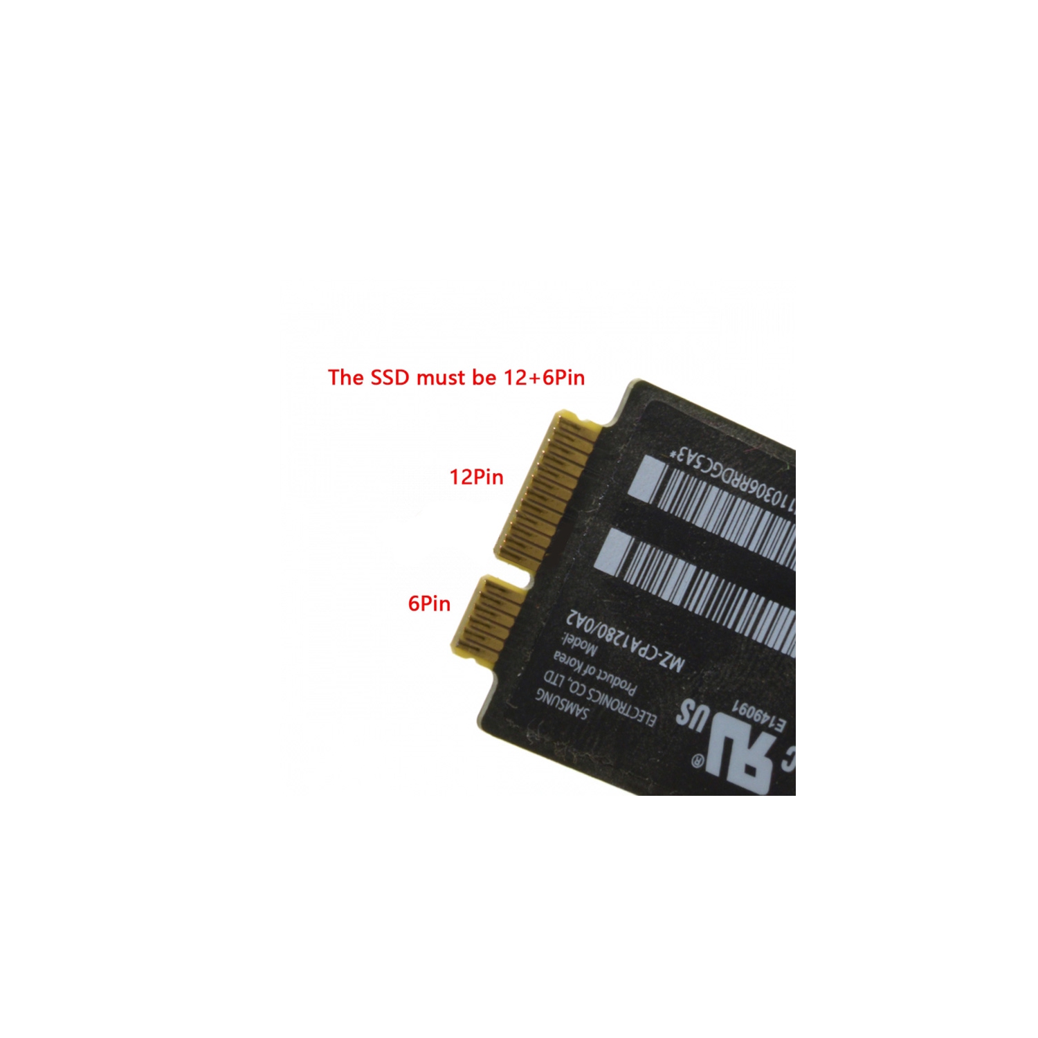 axGear 12+6 Pin SSD to SATA Converter Adapter Card For Macbook Air 2010 2011 Macbook