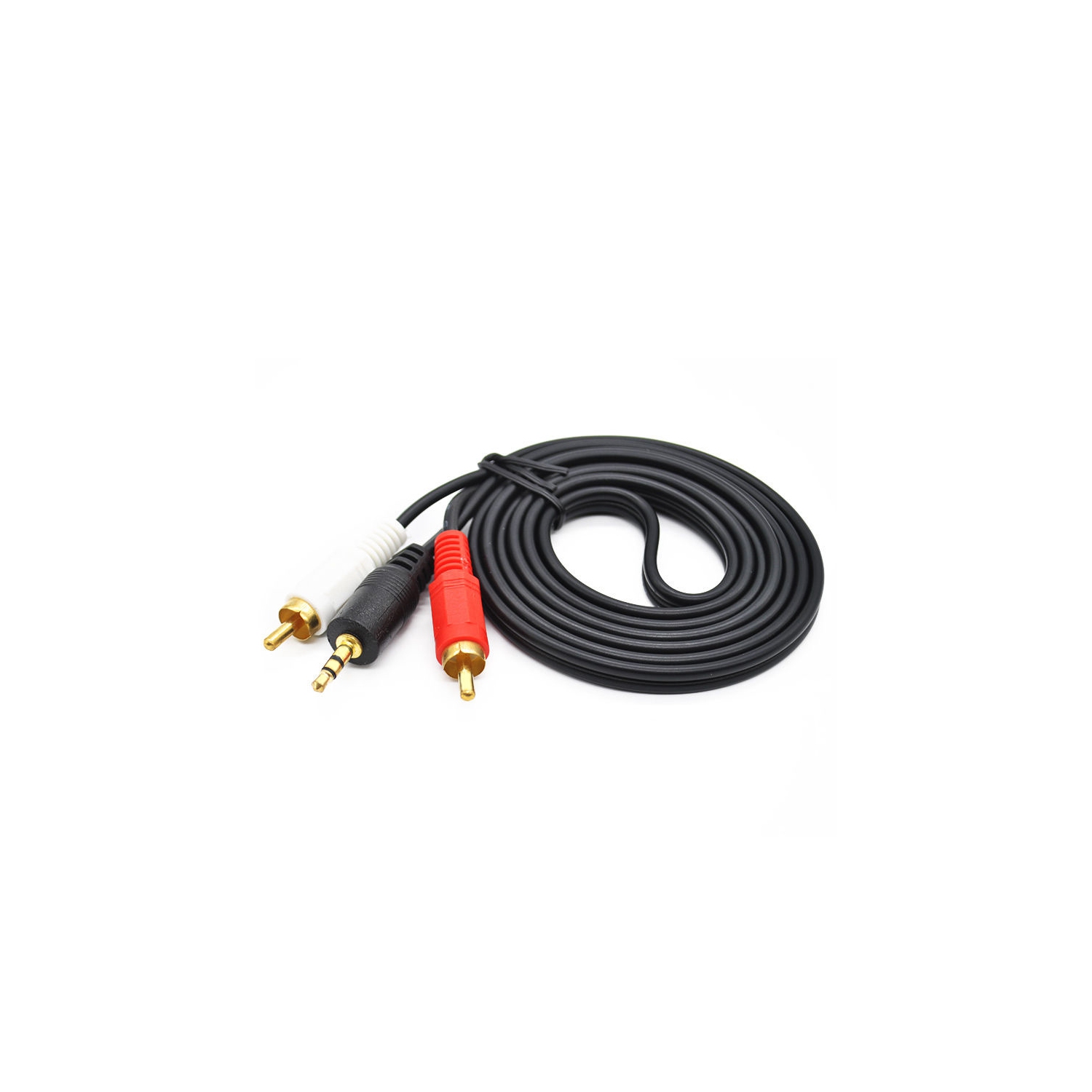 axGear 10 Ft 10F Aux Audio 3.5mm Câble Stéréo Mâle vers 2 RCA Y 3M
