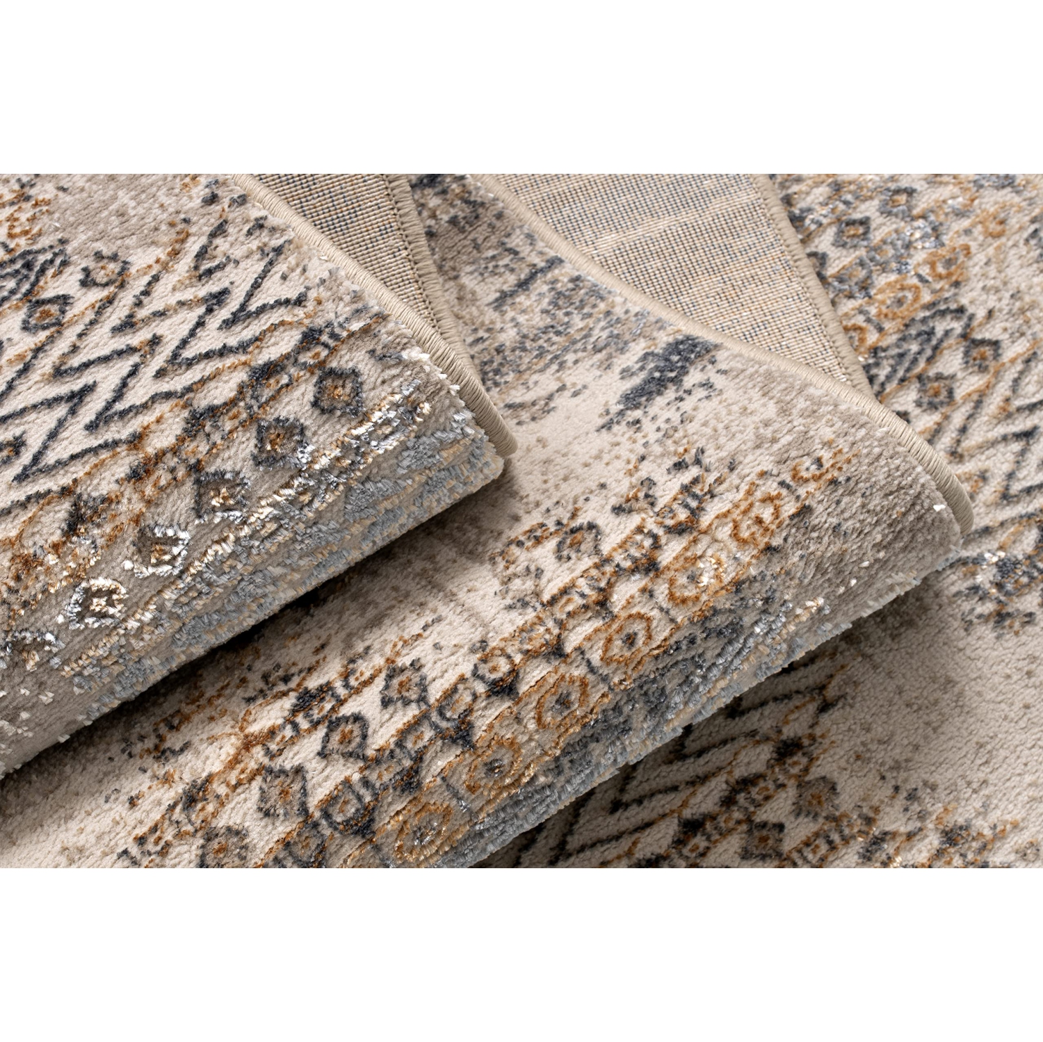 La Dole Rugs Transitional Abstract Rustic Contemporary Area Rug - Premium Durable Carpet for Living Room, Bedroom, and Office - Multi, 5x8