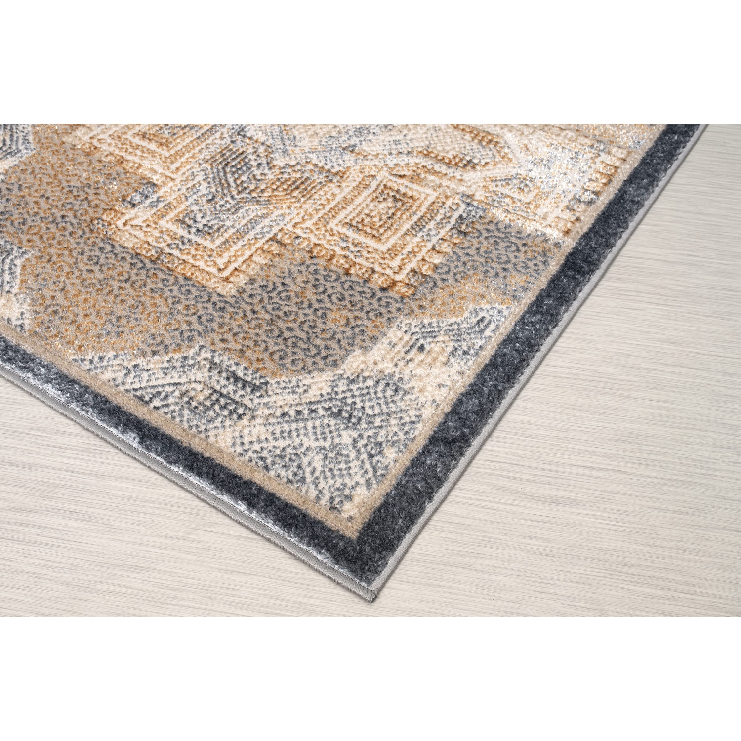 La Dole Rugs Traditional Geometric Design Contemporary Area Rug - Premium Durable Carpet for Living Room, Bedroom, and Office - Multi, 6x9