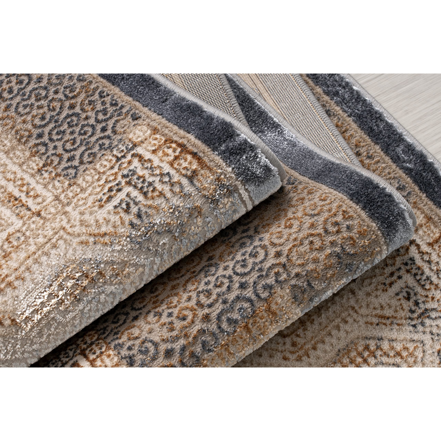 La Dole Rugs Traditional Geometric Design Contemporary Area Rug - Premium Durable Carpet for Living Room, Bedroom, and Office - Multi, 6x9