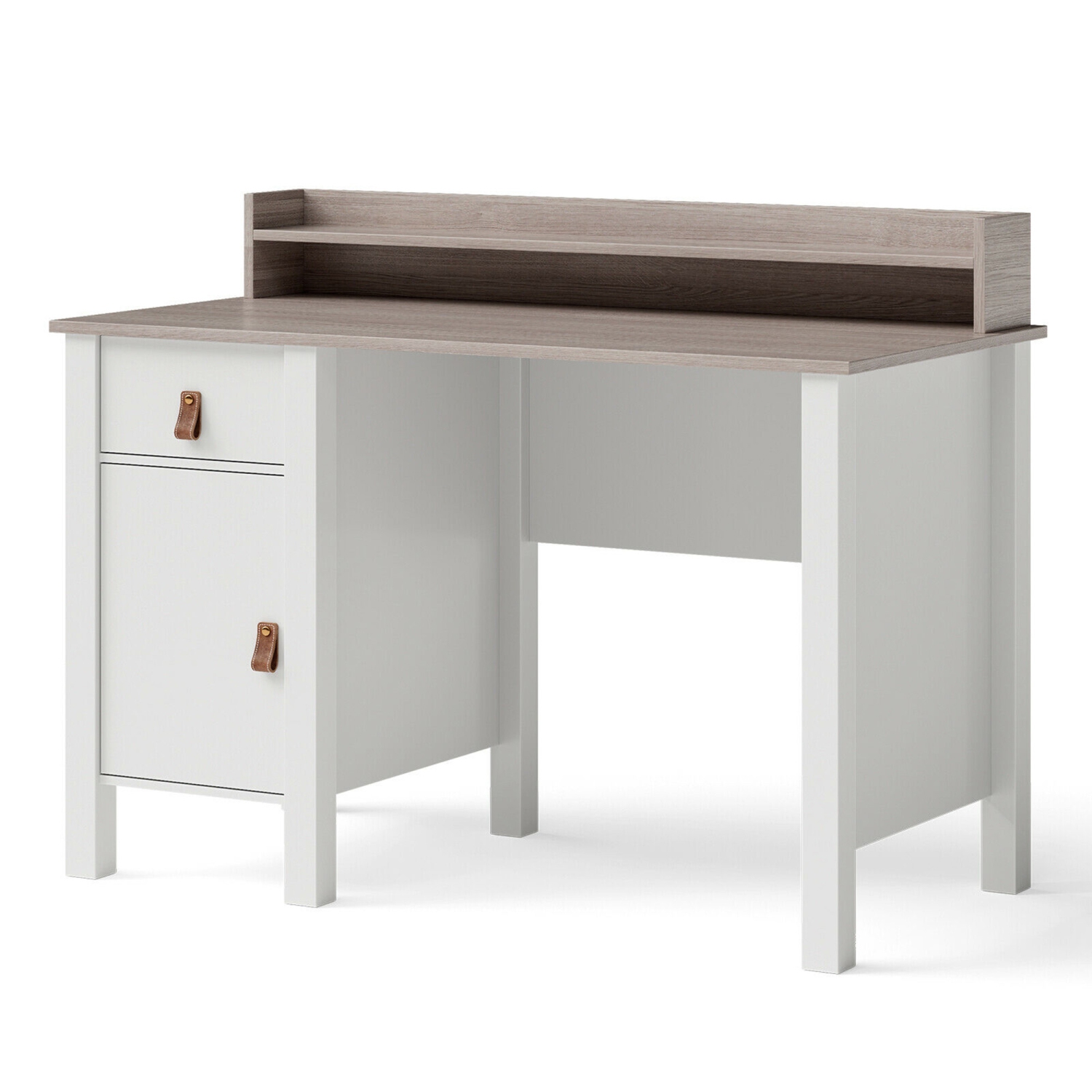Gymax Computer Desk Home Office Writing Workstation w/ Drawer & Hutch