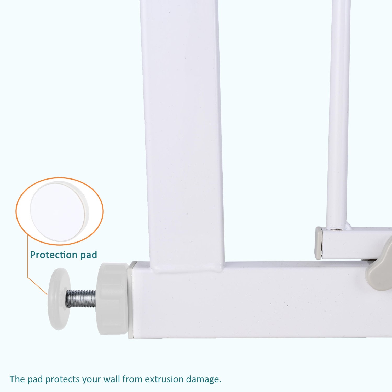 Passer à travers la porte de fermeture automatique de sécurité pour la porte du couloir et le bas des escaliers, 71*76*2.5 CM pour animaux de
