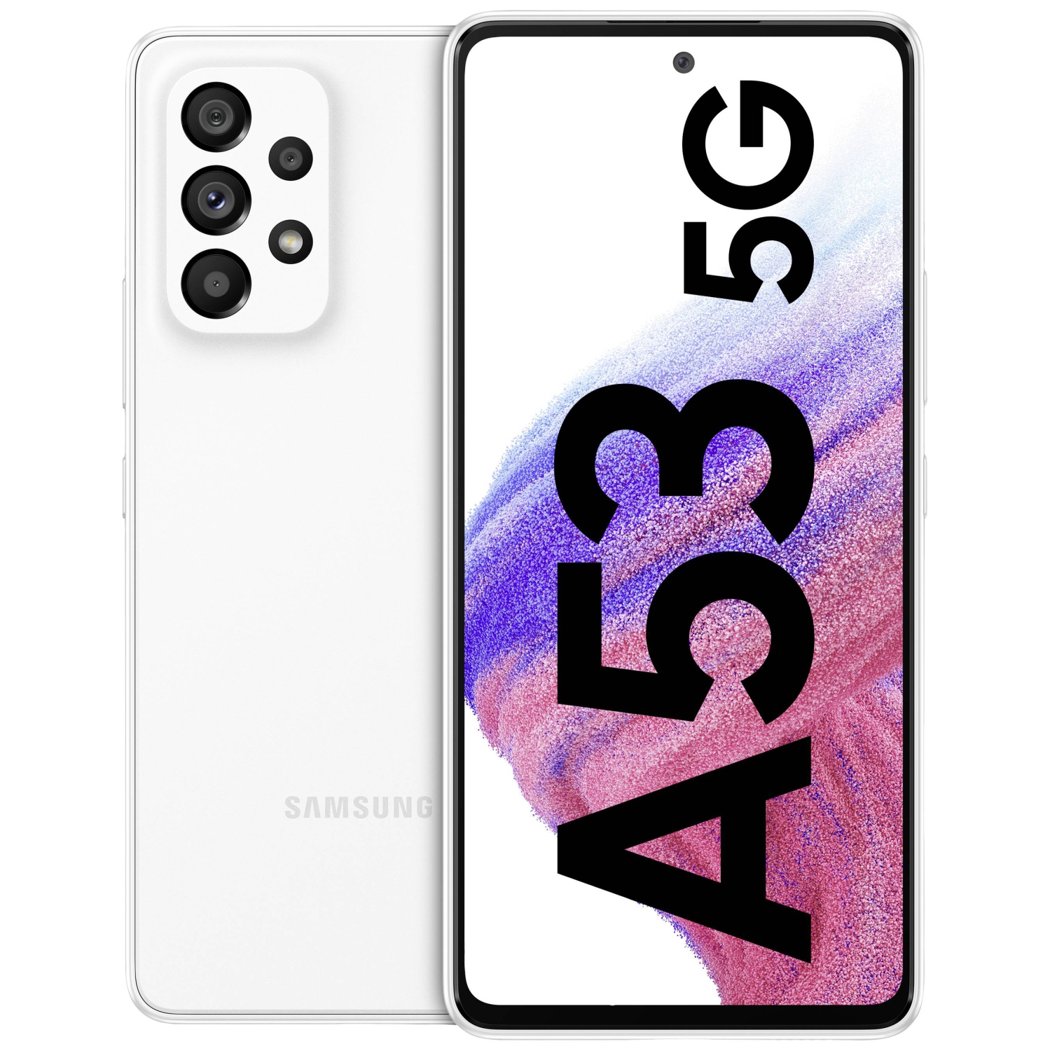 Samsung Galaxy A53 5G (SM-A536E/DS) - Dual SIM,128 GB 6GB RAM - Factory Unlocked GSM, International Version - (Awesome White)
