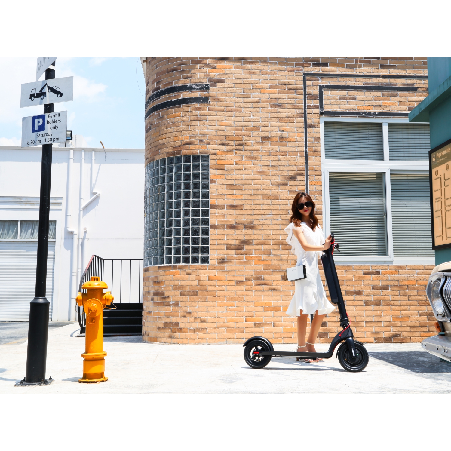 Long Range HX X8 Electric Scooter -36V 10AH Battery, 32 KM/H Top Speed Battery Removable & Replaceable - Dual Battery Version