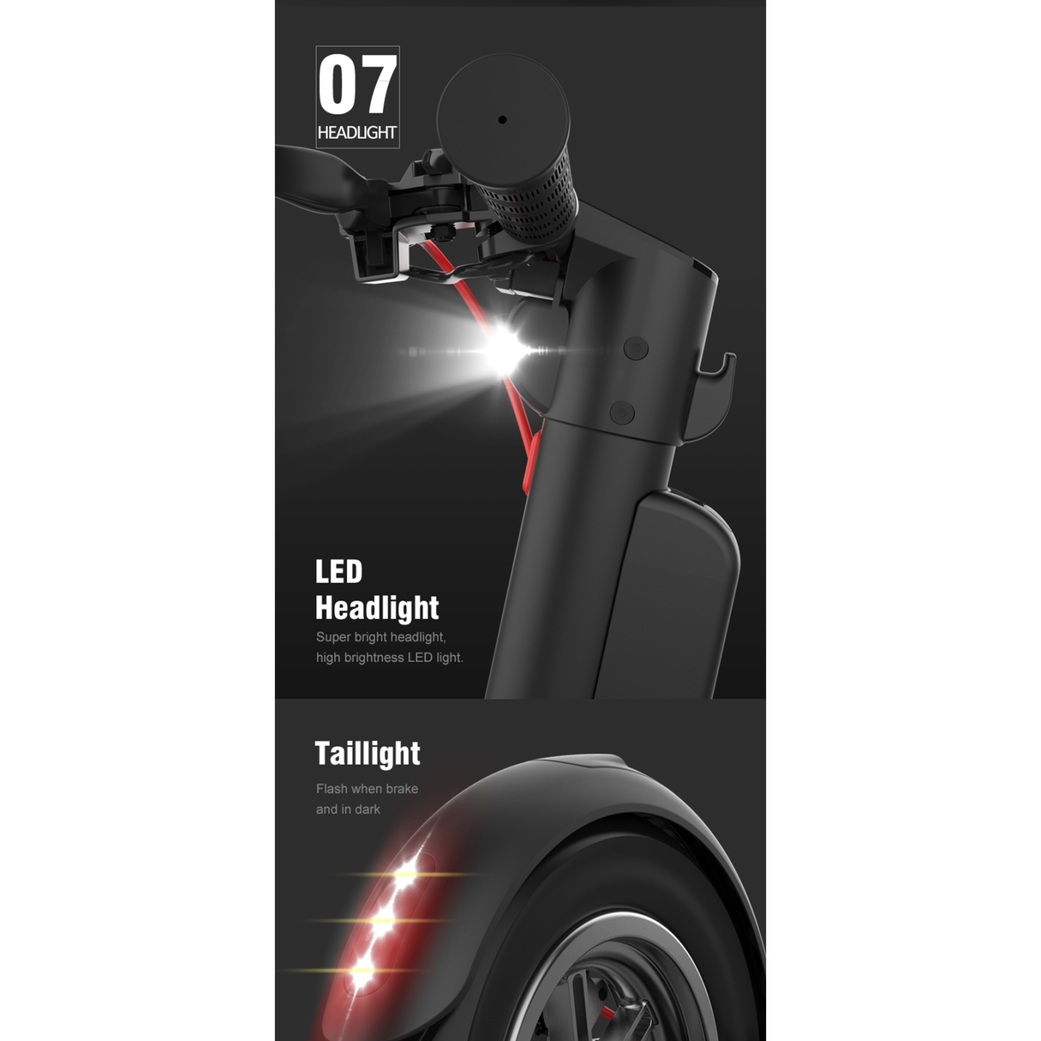 Long Range HX X8 Electric Scooter -36V 10AH Battery, 32 KM/H Top Speed Battery Removable & Replaceable - Dual Battery Version