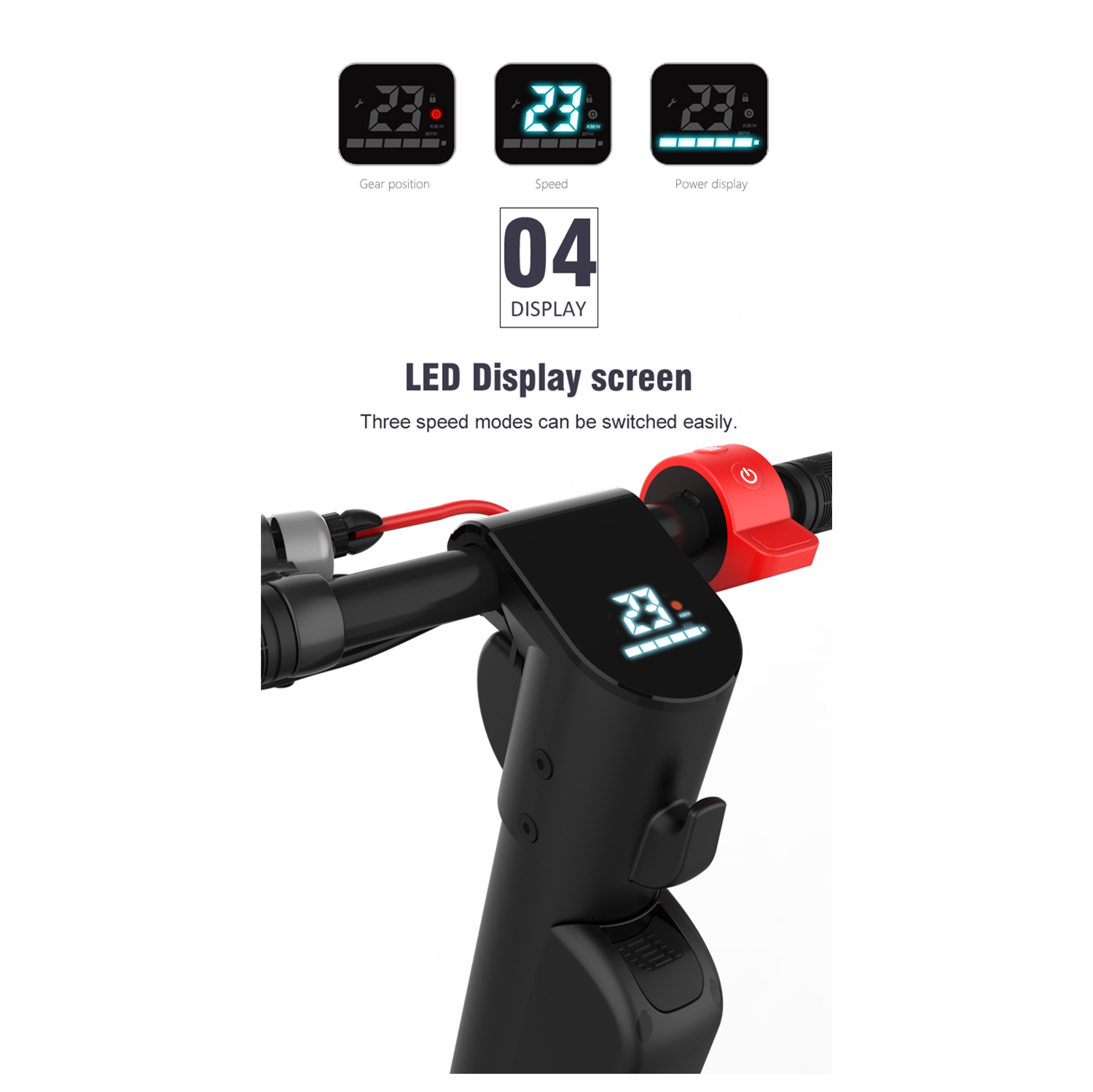 Long Range HX X8 Electric Scooter - 45km Max Range, 32 KM/H Top Speed, 36V 10AH Battery Removable & Replaceable